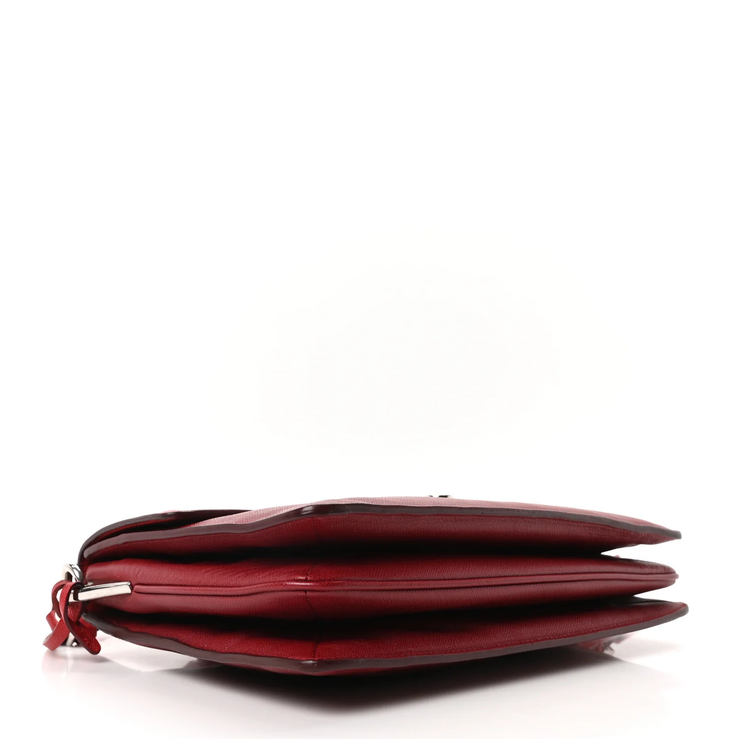 Saffiano Soft Sound Shoulder Bag Rosso - Image 4