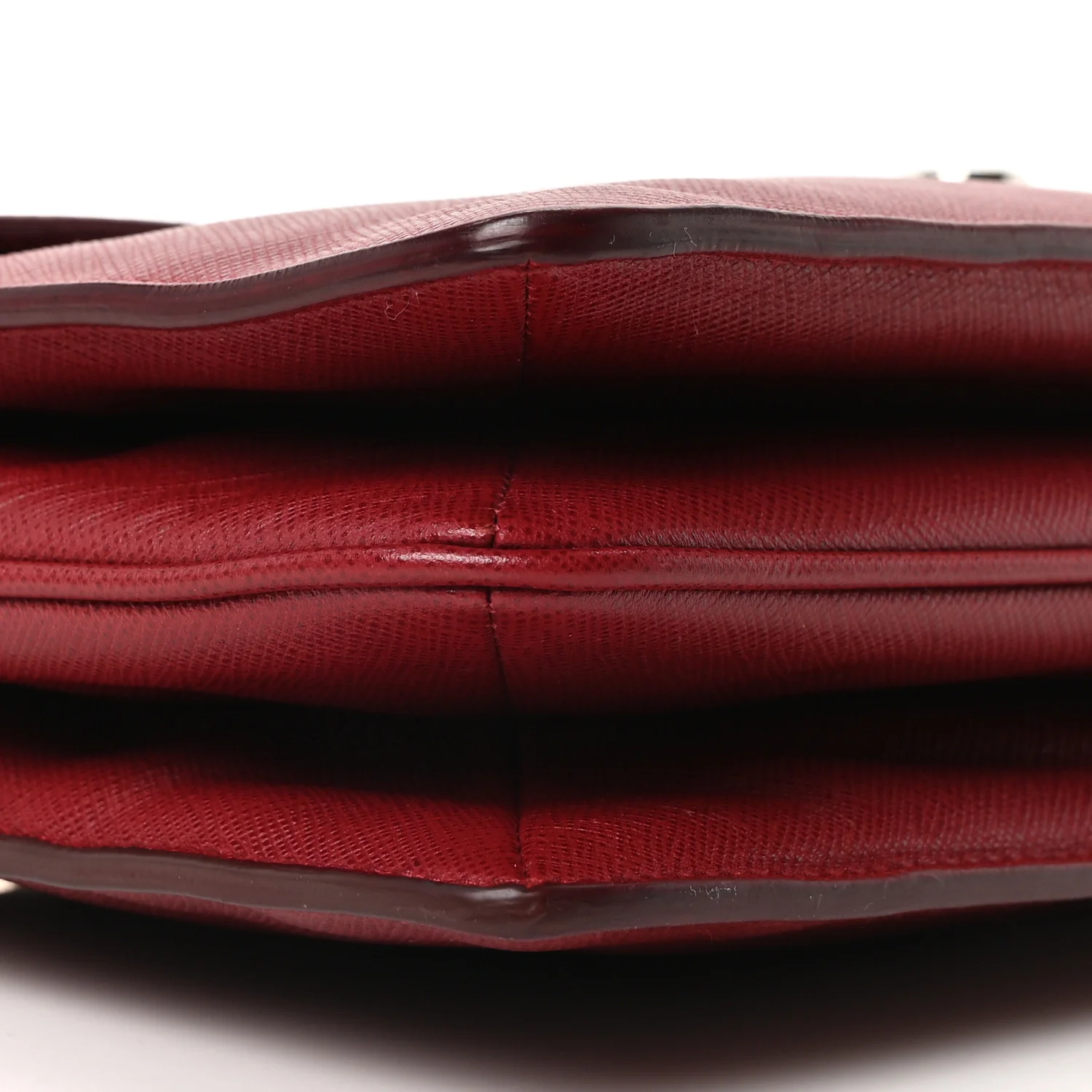 Saffiano Soft Sound Shoulder Bag Rosso - Image 9