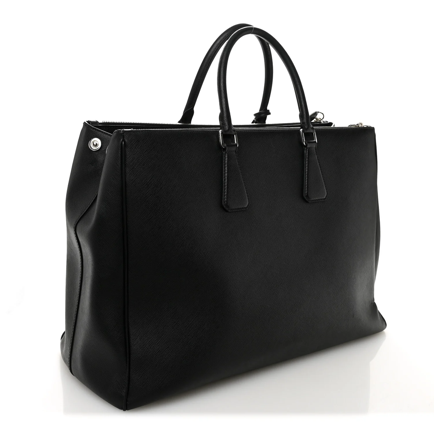 Saffiano Travel Extra Large Galleria Double Zip Black - Image 3