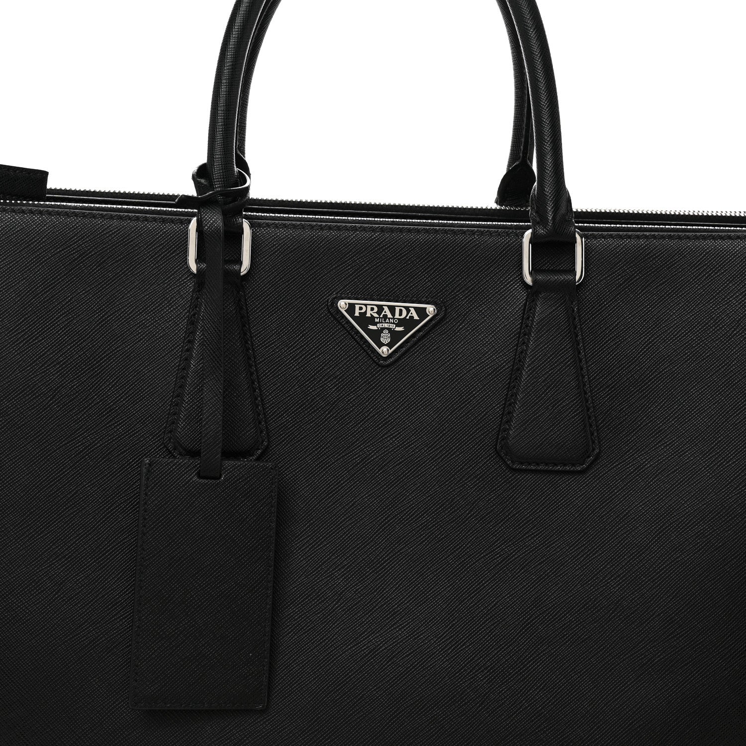 Saffiano Travel Extra Large Galleria Double Zip Black - Image 8