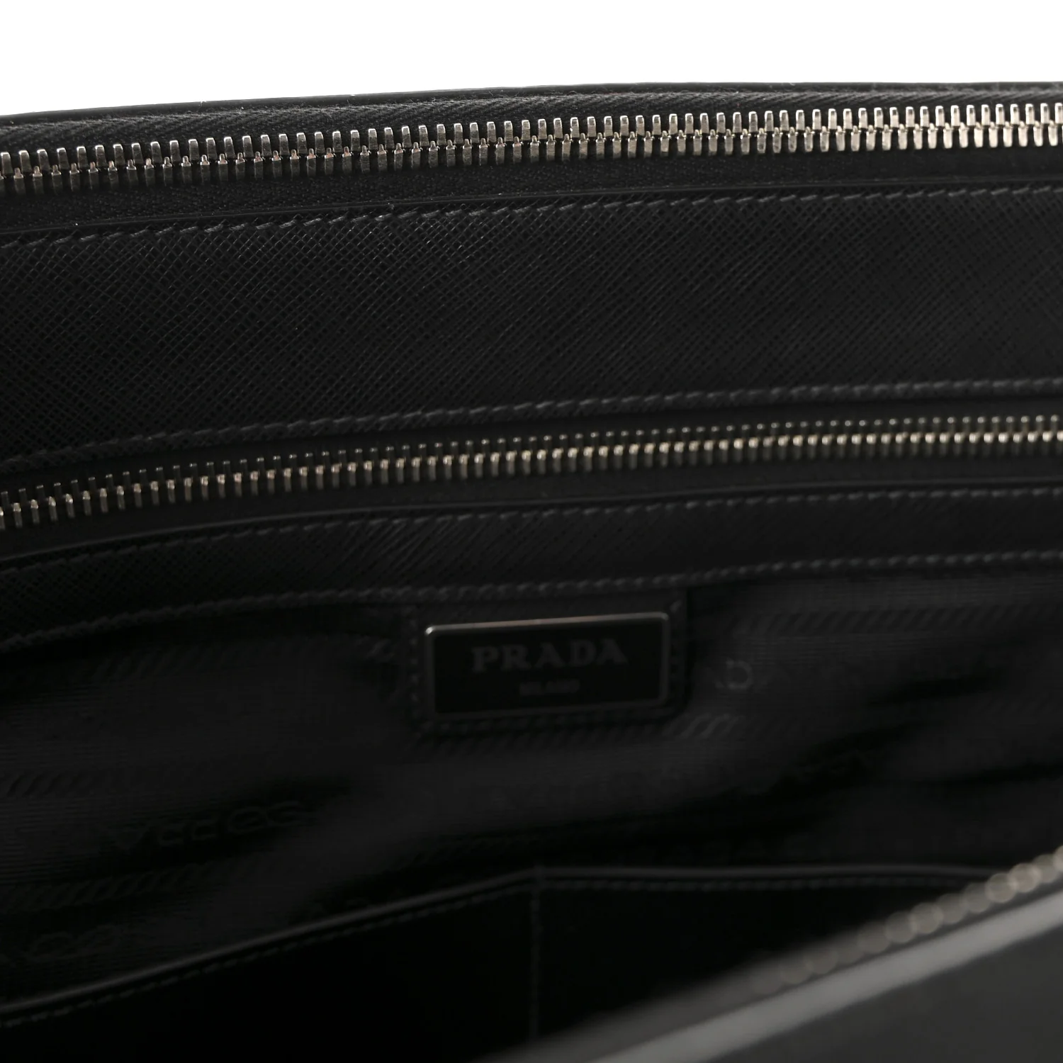Saffiano Travel Extra Large Galleria Double Zip Tote Black - Image 6
