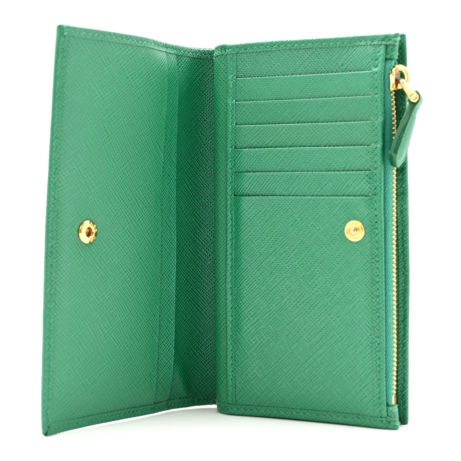 Saffiano Triangle Continental Zip Wallet Mango - Image 5