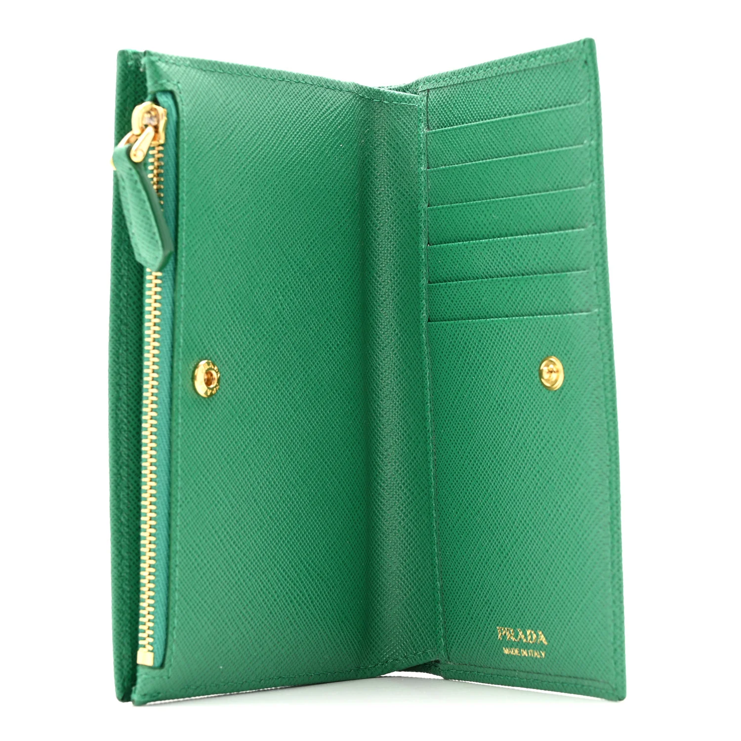 Saffiano Triangle Continental Zip Wallet Mango - Image 6