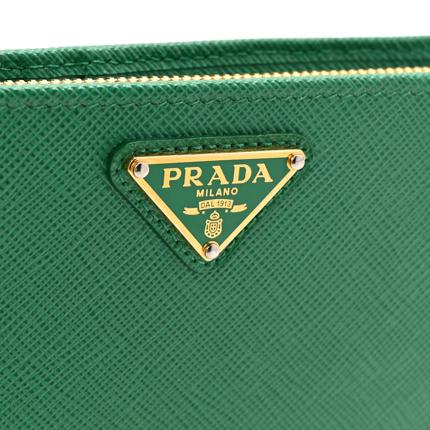 Saffiano Triangle Continental Zip Wallet Mango - Image 8