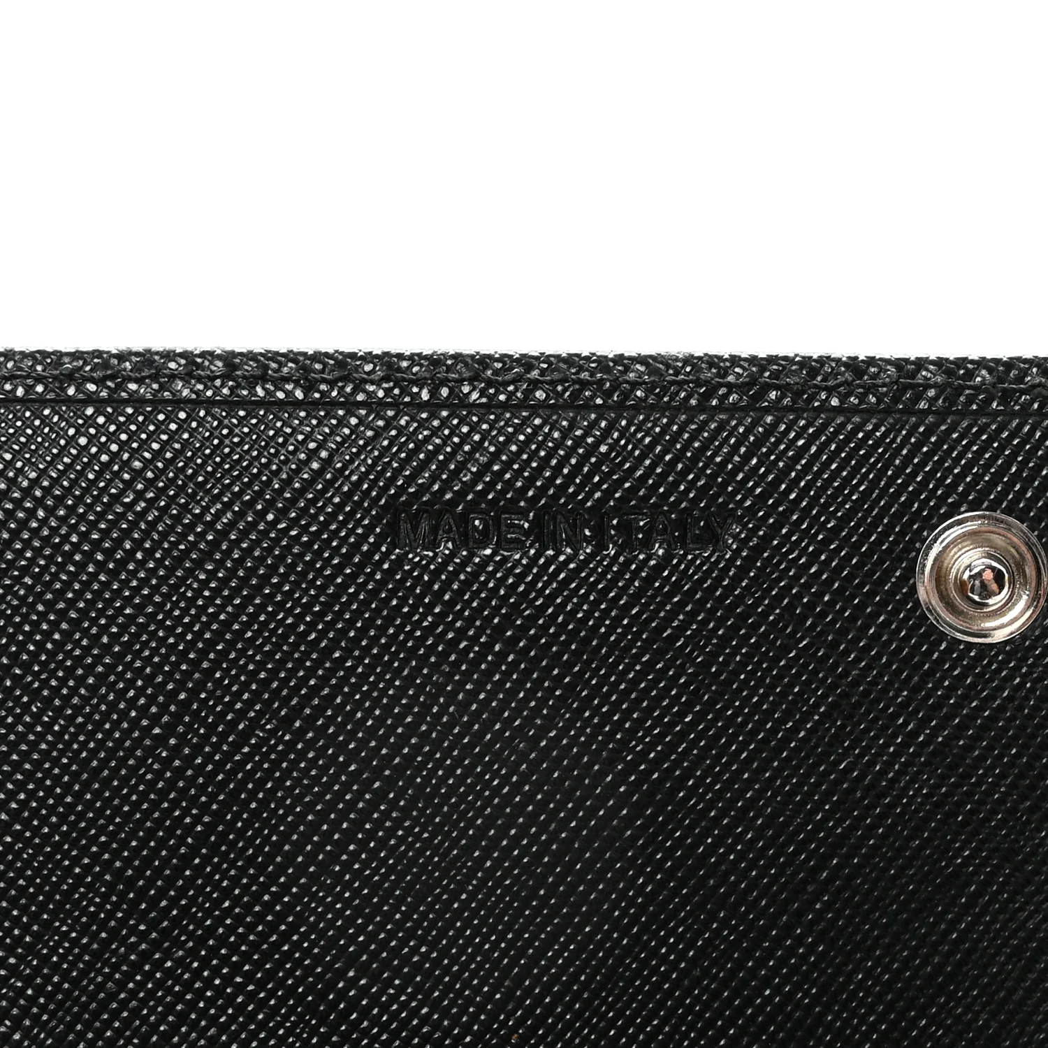 Saffiano Triangle Logo Continental Flap Travel Wallet Black - Image 7