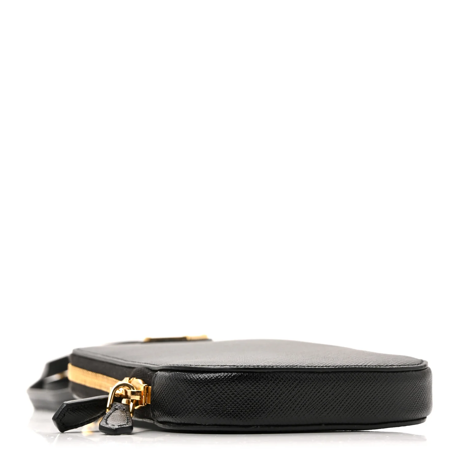 Saffiano Triangle Mini Bag Black - Image 11