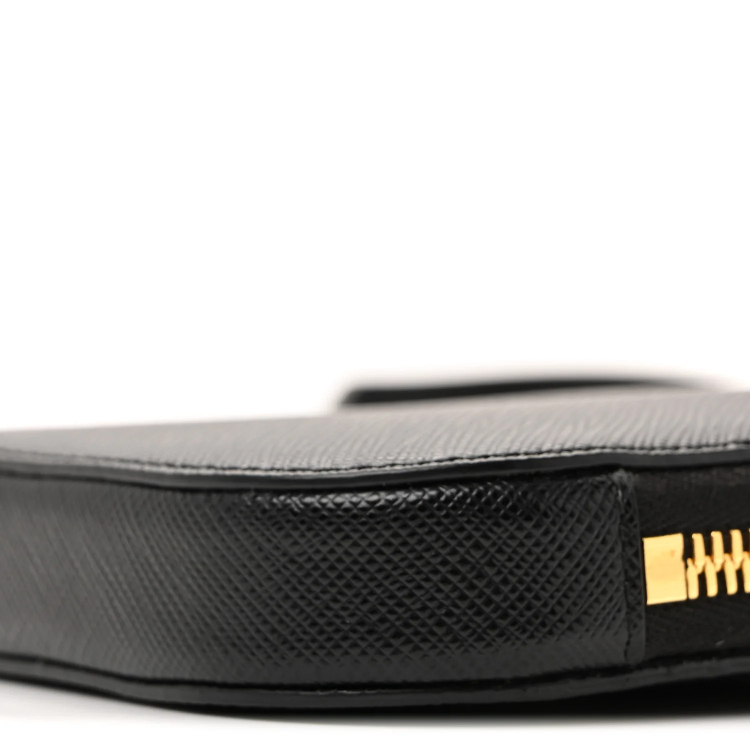 Saffiano Triangle Mini Bag Black - Image 26