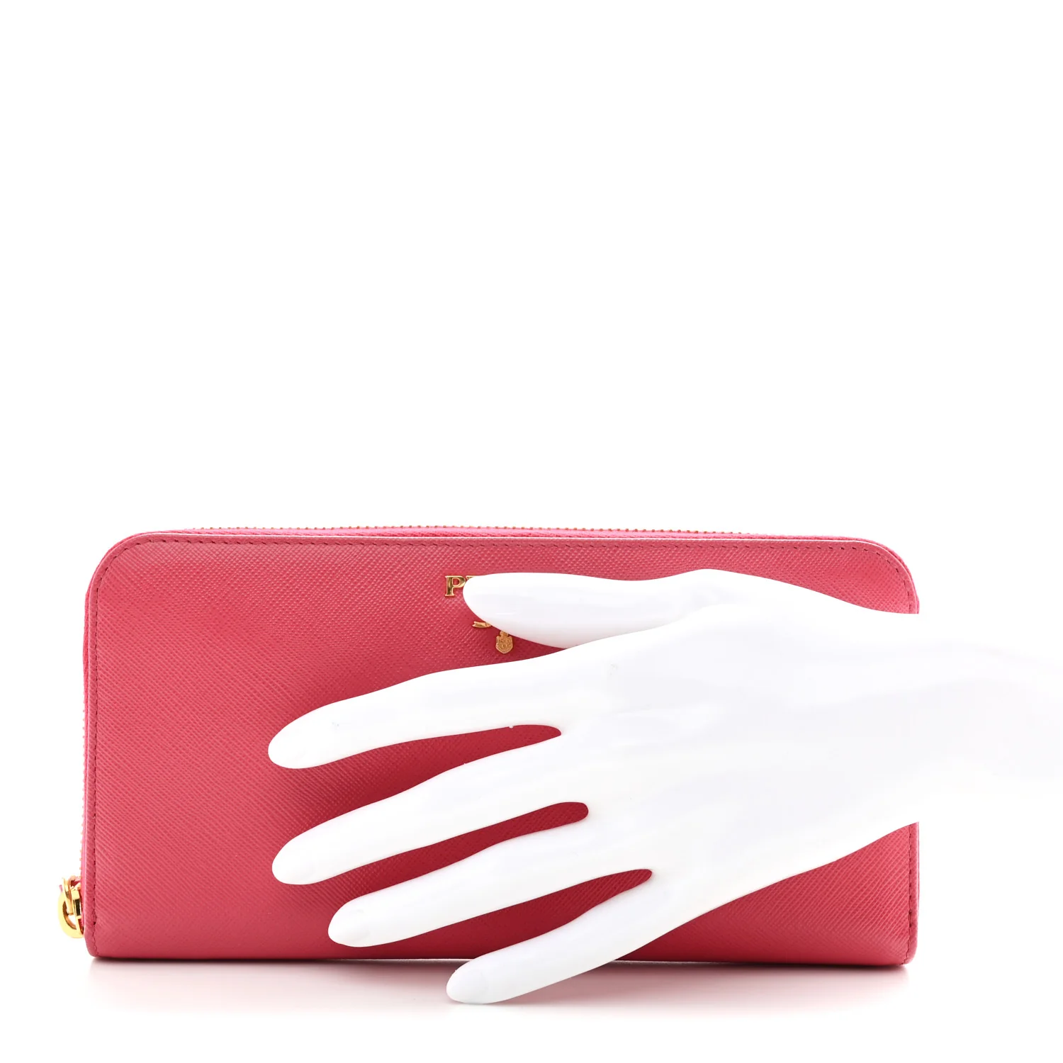 Saffiano Triangle Zip Around Wallet Peonia - Image 2