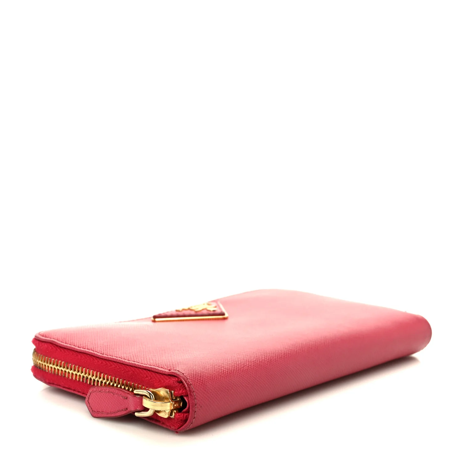 Saffiano Triangle Zip Around Wallet Peonia - Image 4