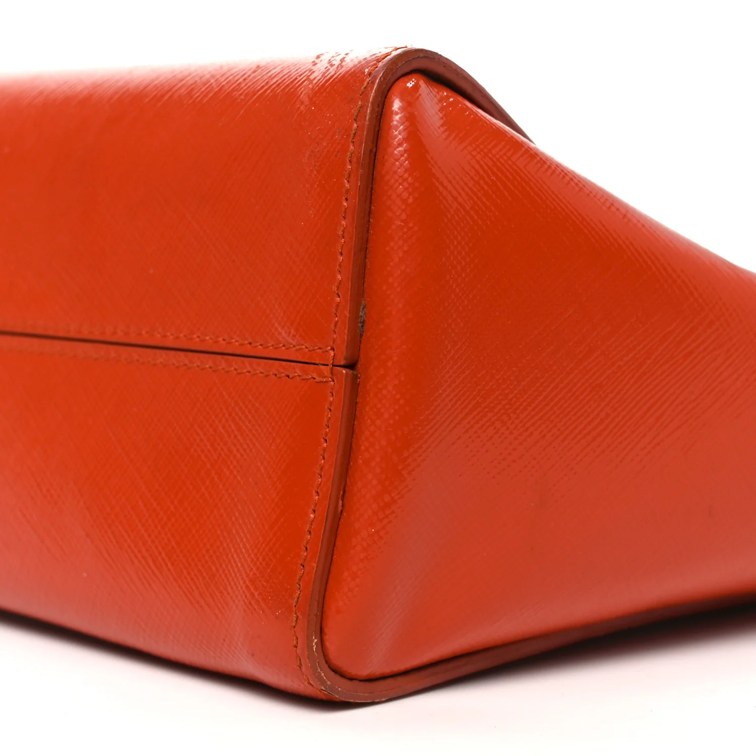 Saffiano Vernice Shopping Tote Arancio - Image 9