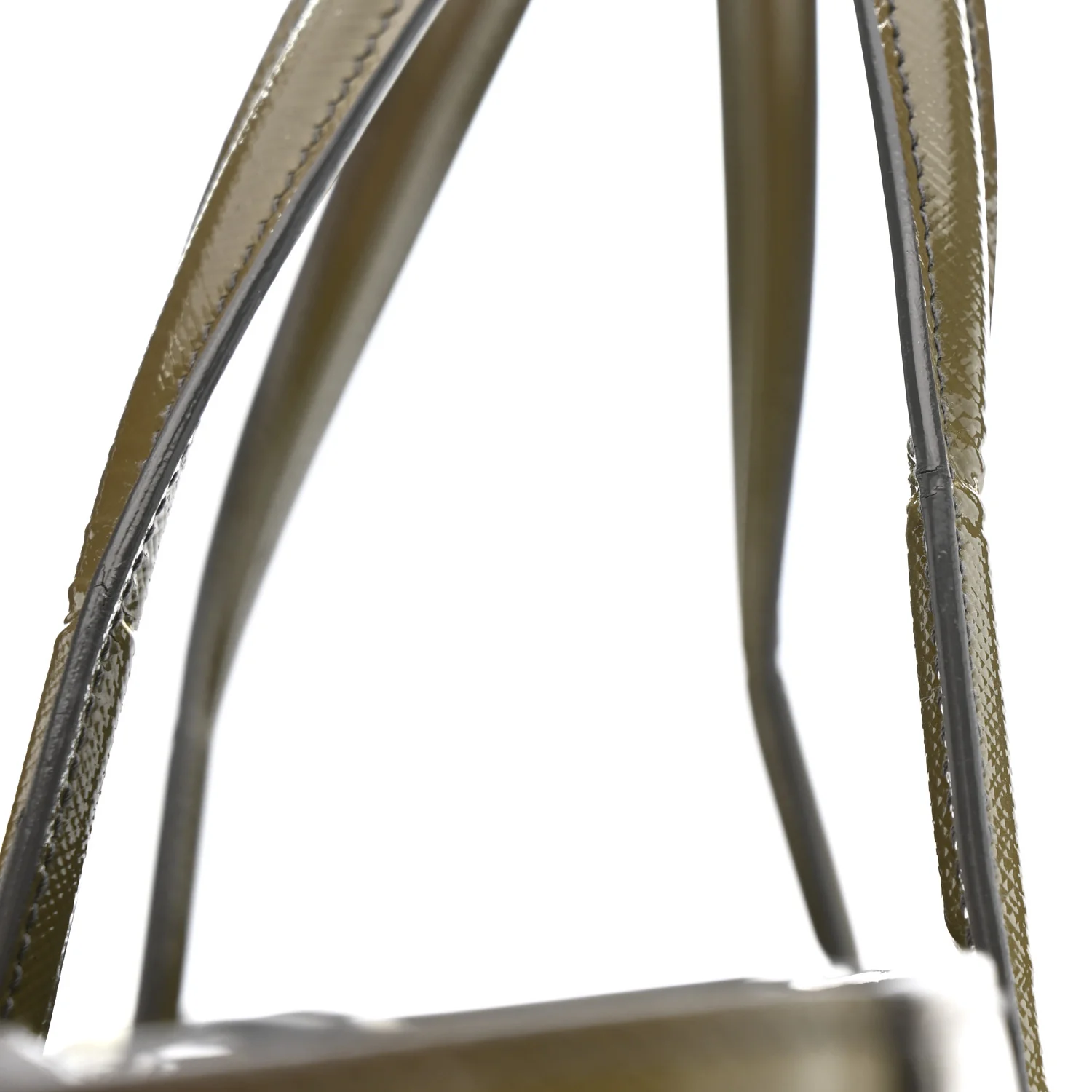 Saffiano Vernice Shopping Tote Militare - Image 18