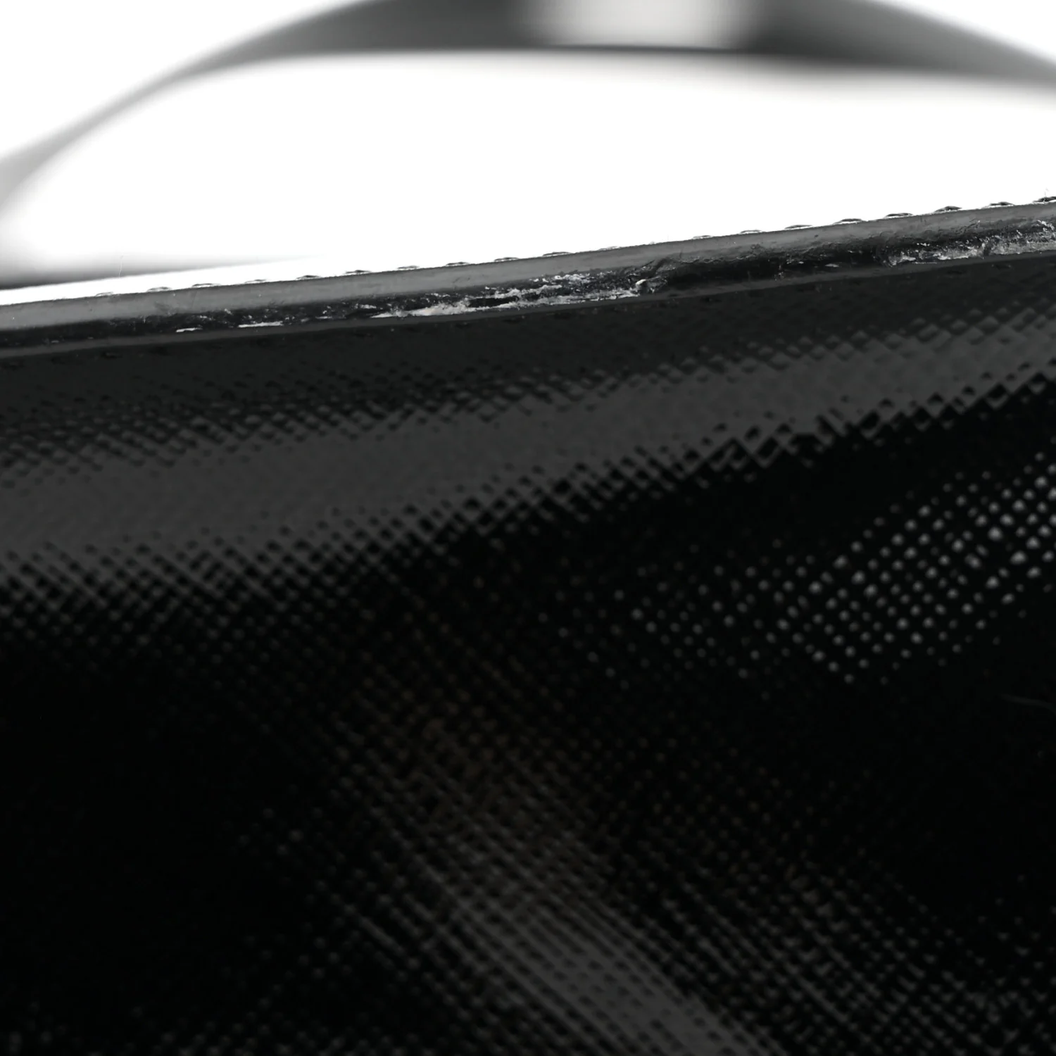 Saffiano Vernice Top Handle Bag Black - Image 10