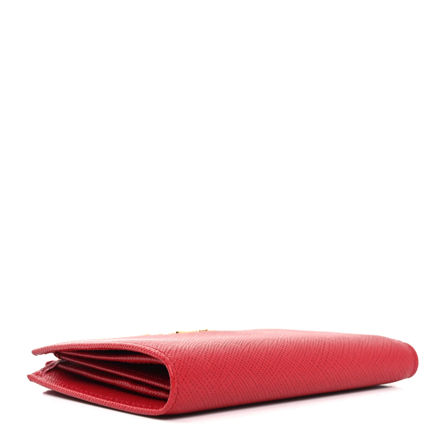 Saffiano Zip Top Compact Wallet Fuoco - Image 4