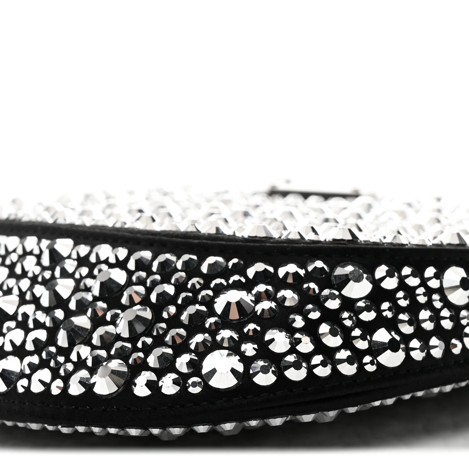 Satin Crystal Cleo Adjustable Strap Shoulder Bag Metal - Image 10
