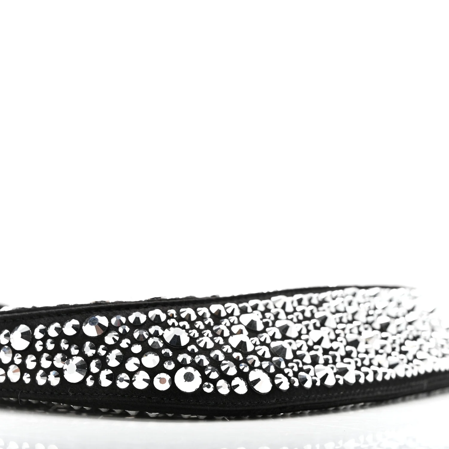 Satin Crystal Cleo Adjustable Strap Shoulder Bag Metal - Image 8
