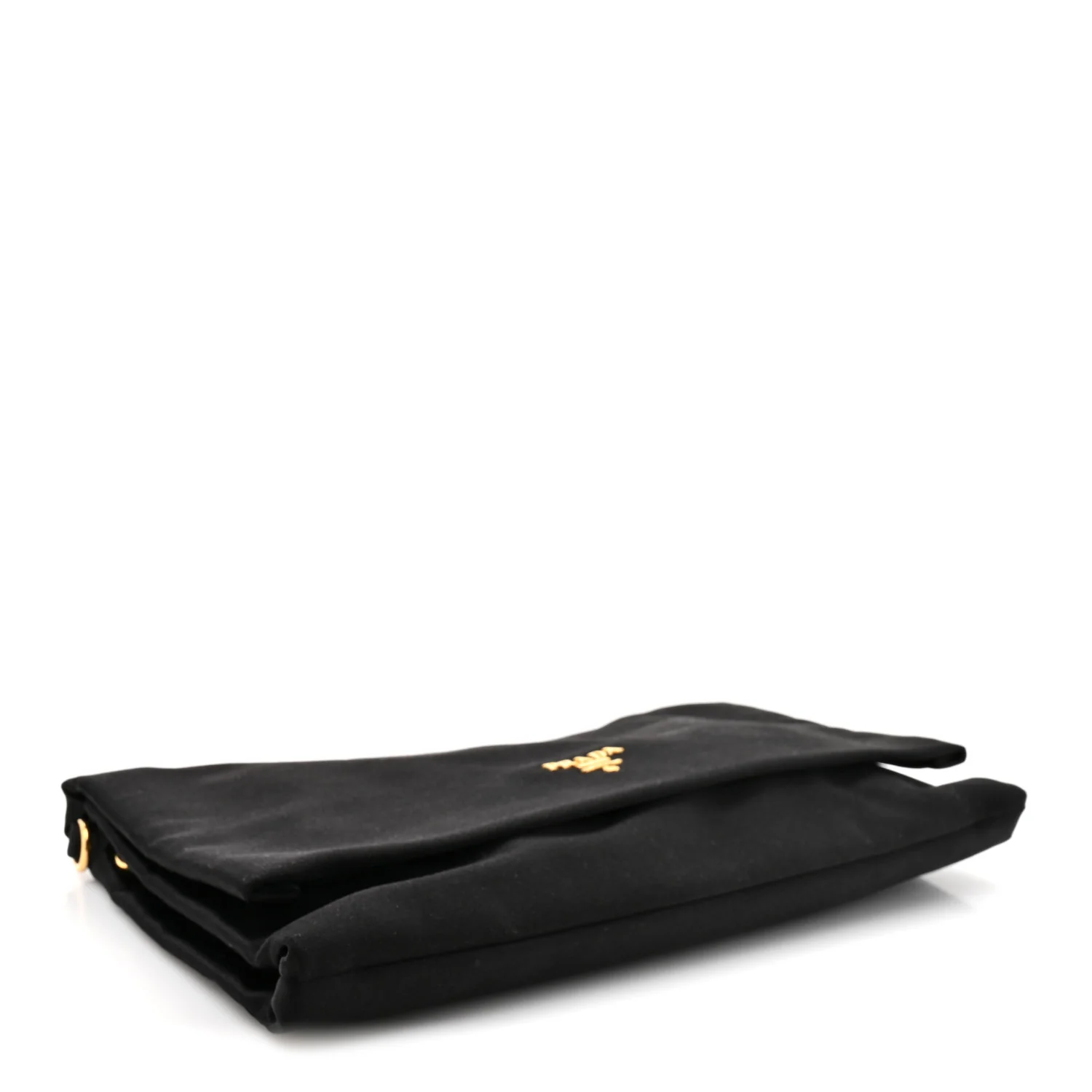 Satin Pochette Bag Black - Image 4