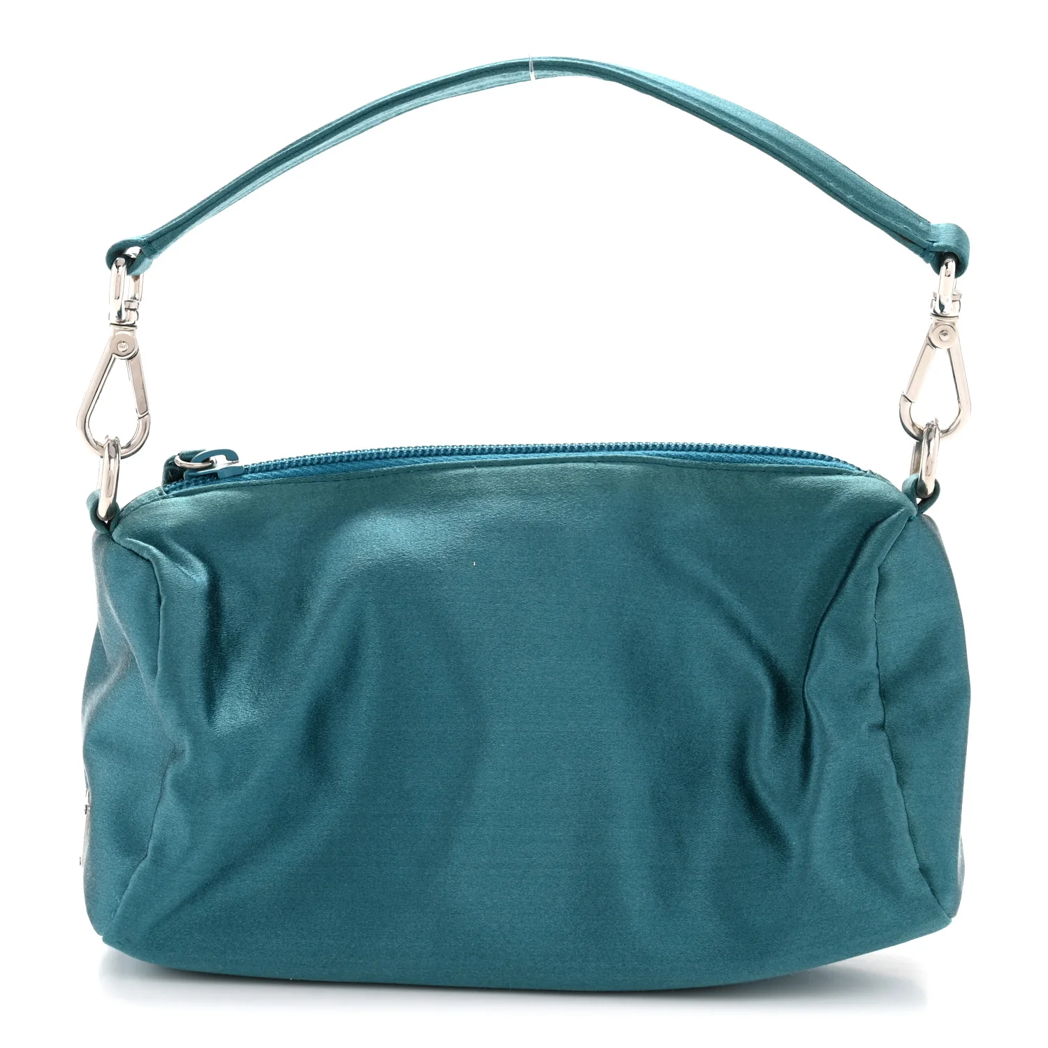 Satin Soft Evening Bag Turchese