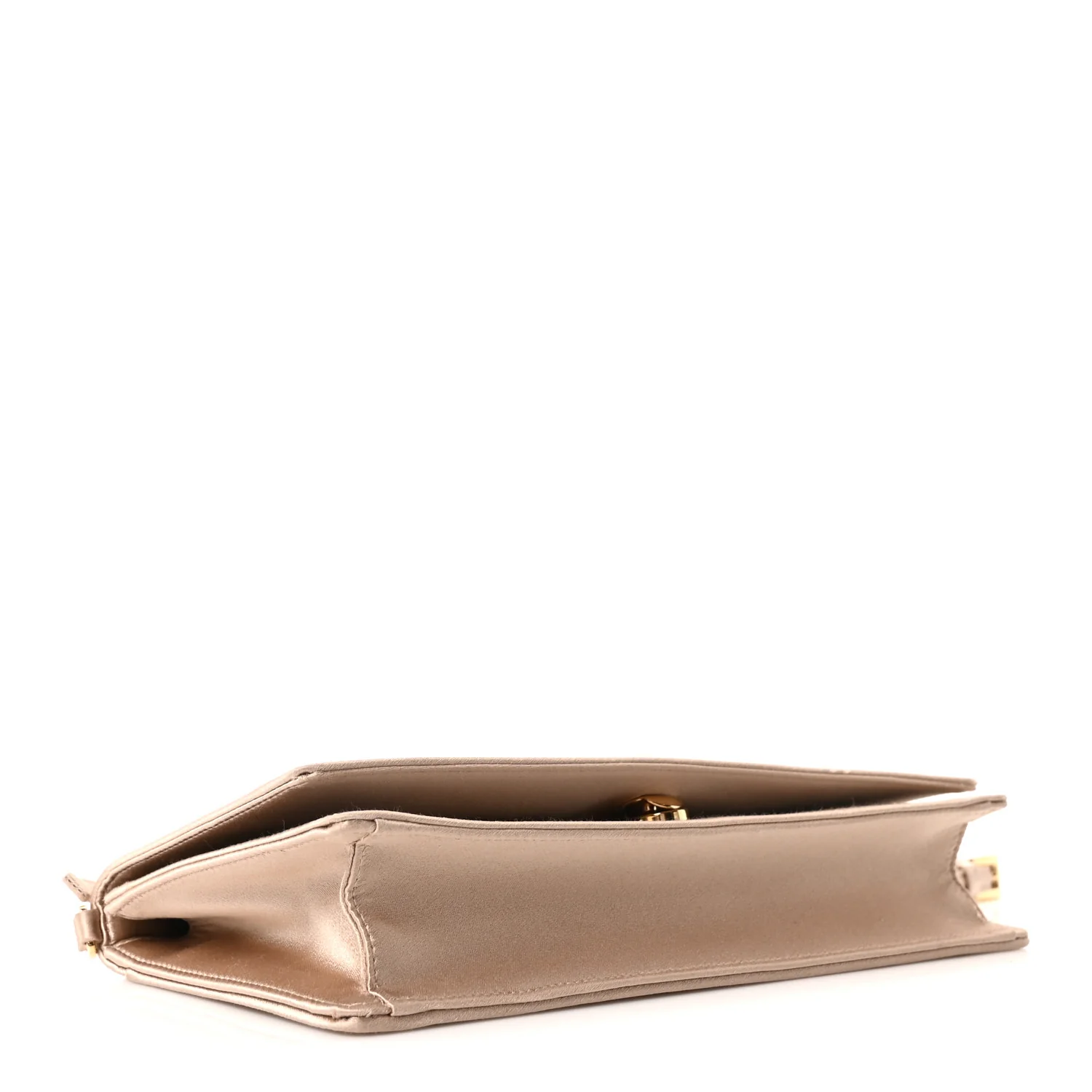 Satin Triangle Mini Shoulder Bag Cameo - Image 4