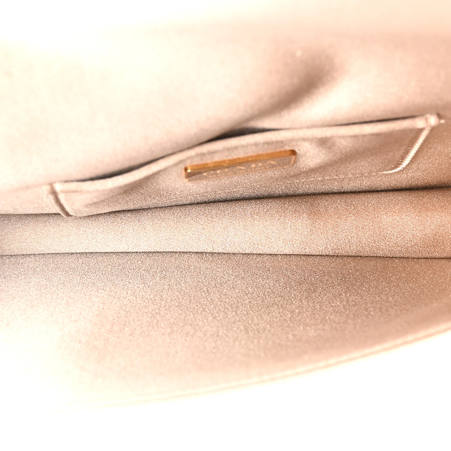 Satin Triangle Mini Shoulder Bag Cameo - Image 5