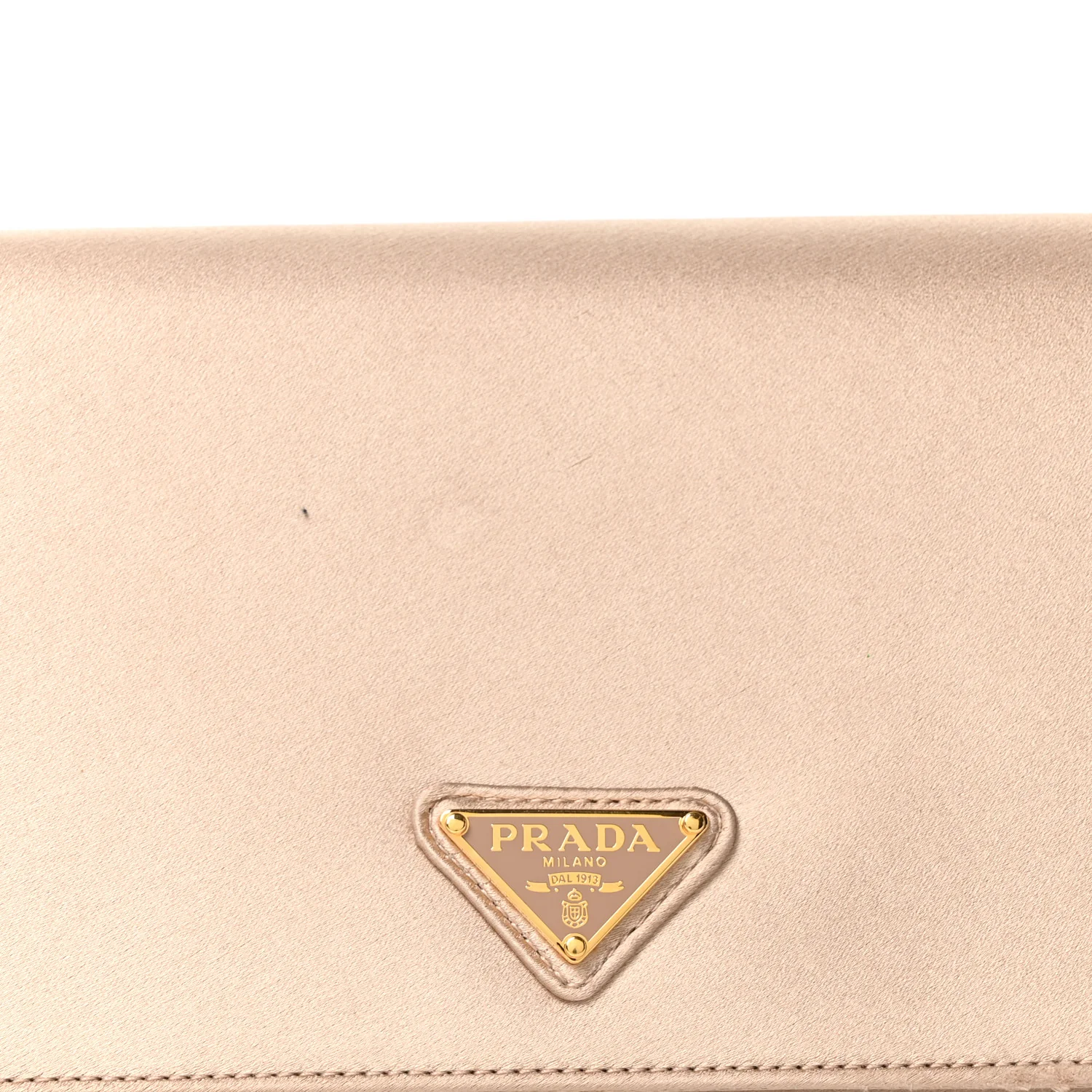 Satin Triangle Mini Shoulder Bag Cameo - Image 7