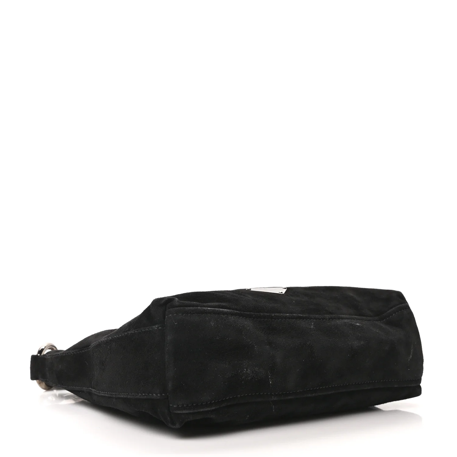 Scamosciato Suede Shoulder Bag Black - Image 4