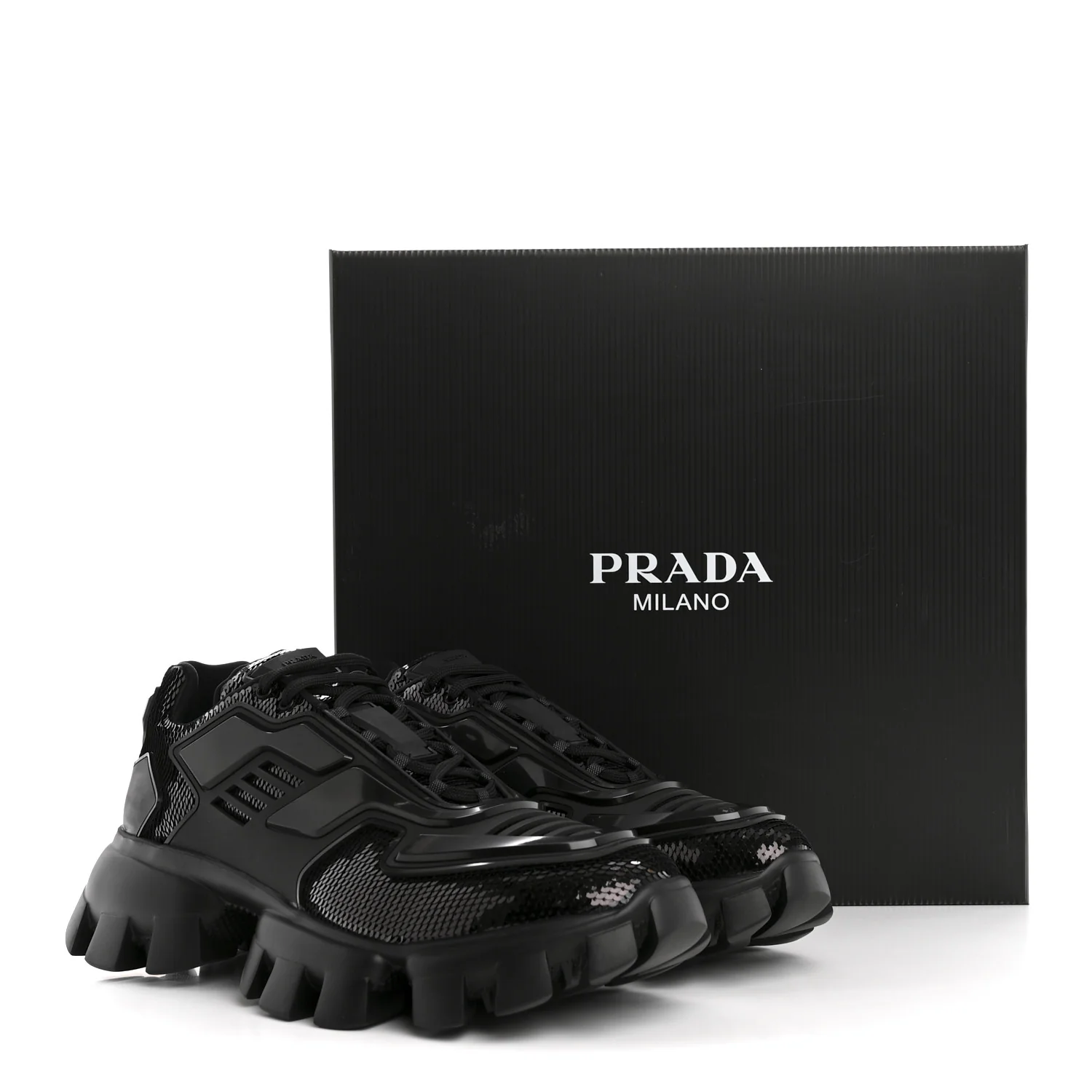 Sequin Cotton Rubber Mens Cloudbust Thunder Sneakers 9 Black - Image 11