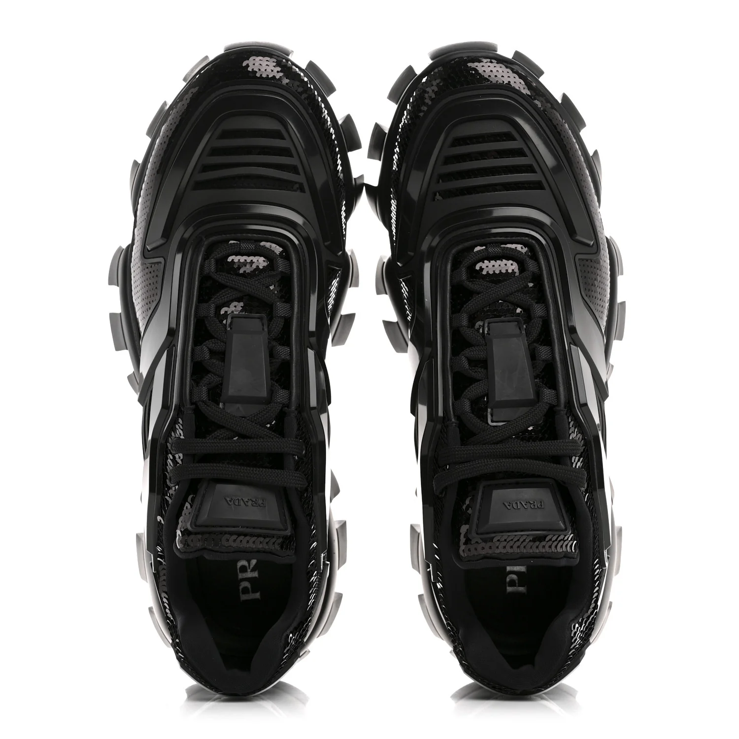 Sequin Cotton Rubber Mens Cloudbust Thunder Sneakers 9 Black - Image 2