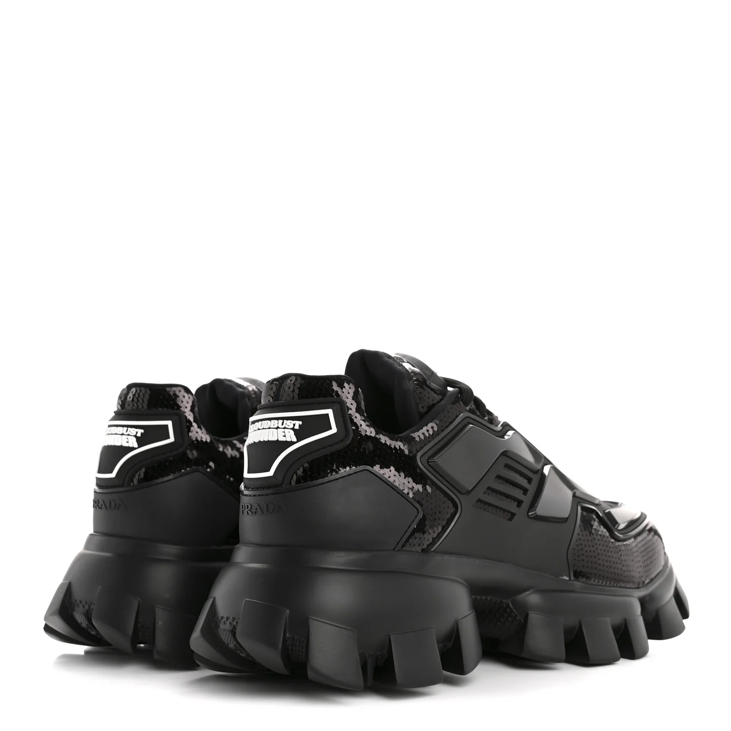 Sequin Cotton Rubber Mens Cloudbust Thunder Sneakers 9 Black - Image 5