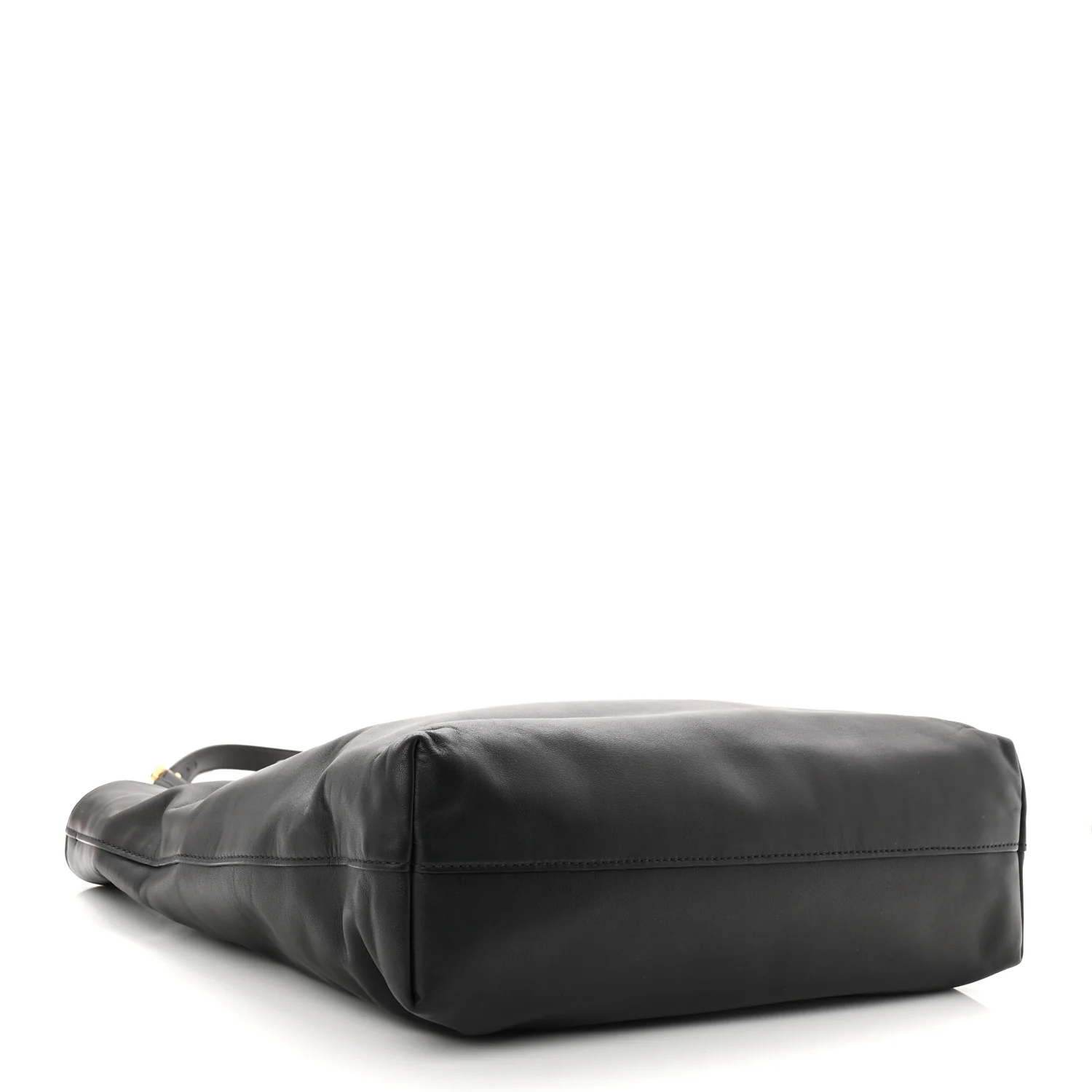 Soft Calf Shopping Tote Black - Image 4