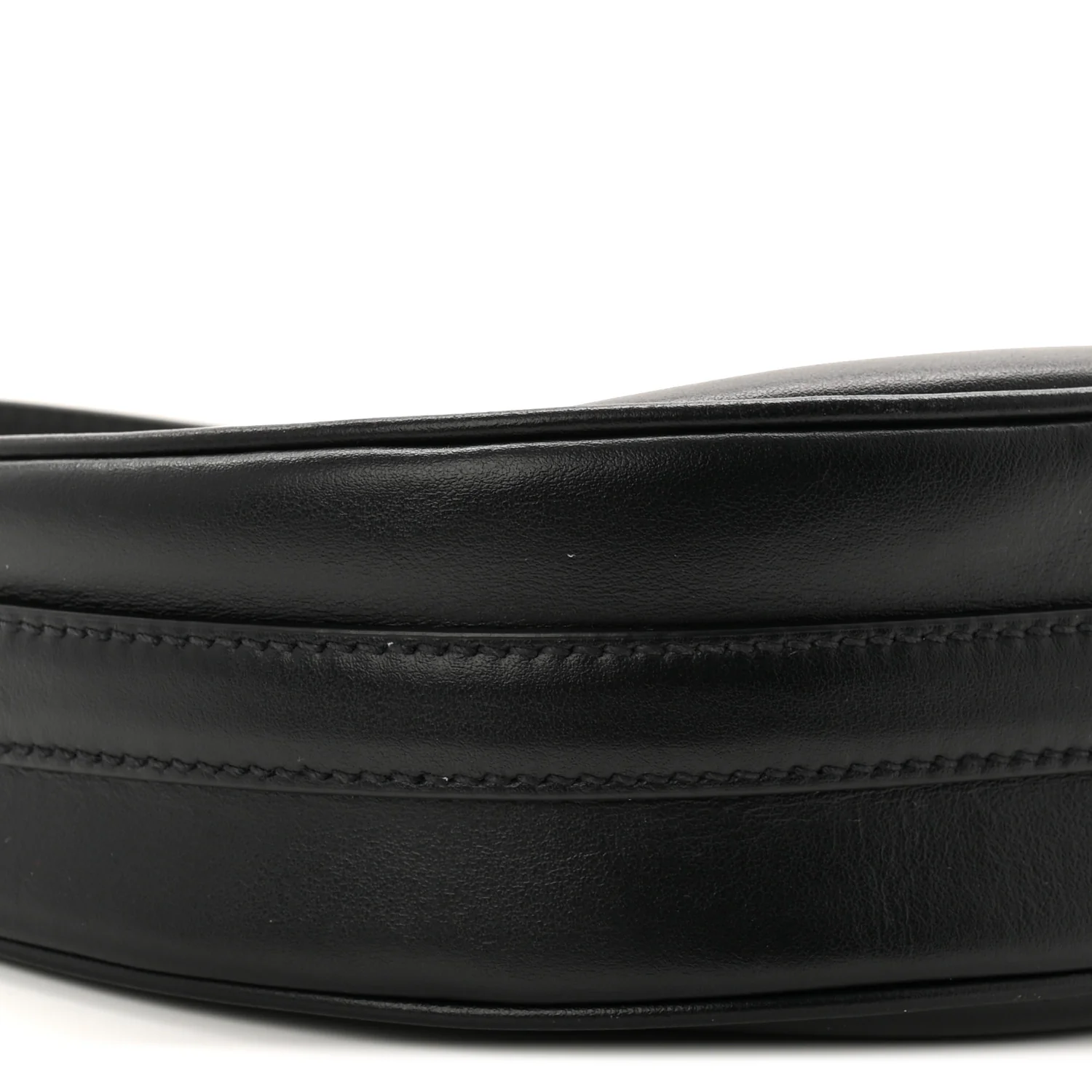 Soft Calfskin Arque Shoulder Bag Black - Image 9