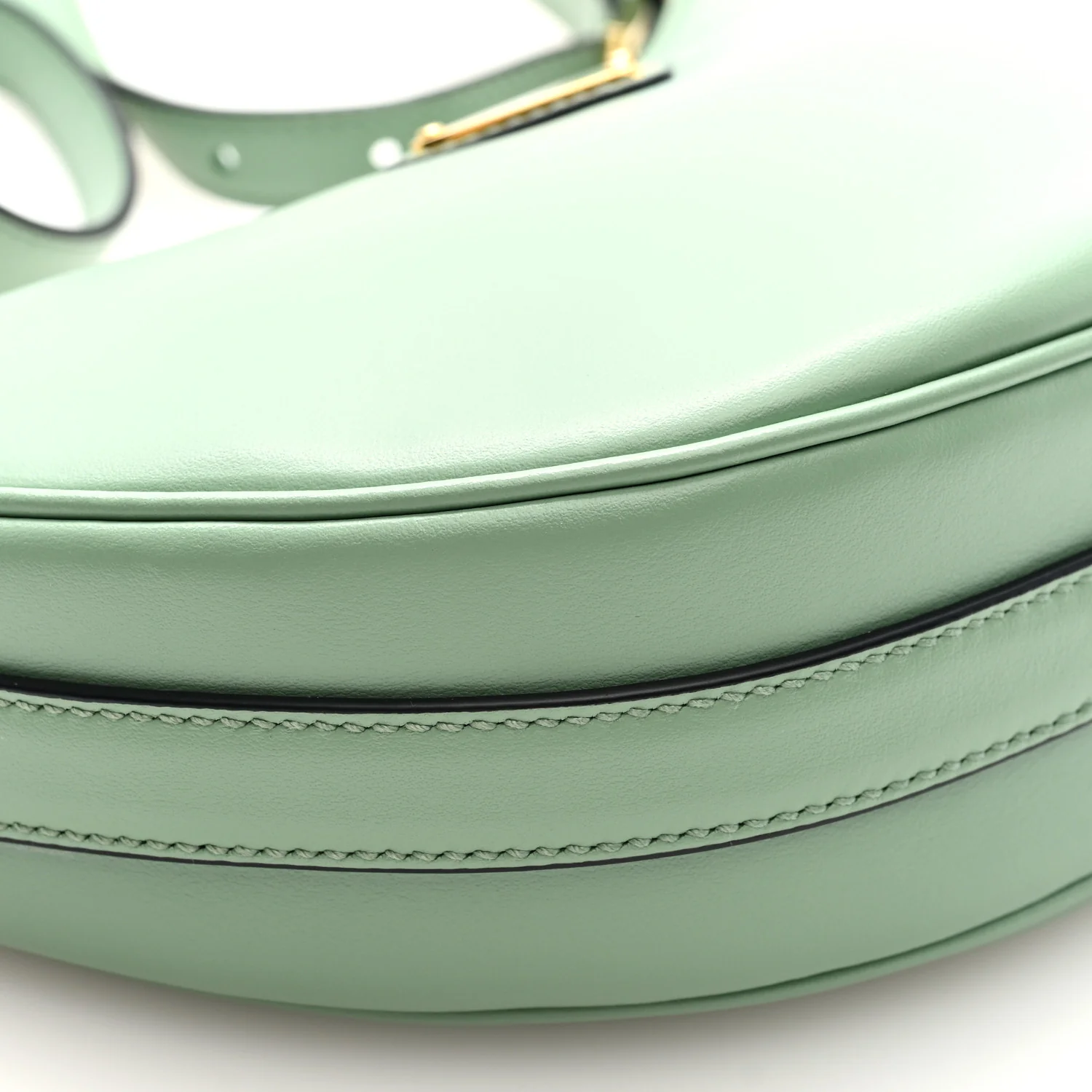 Soft Calfskin Arque Shoulder Bag Green - Image 8