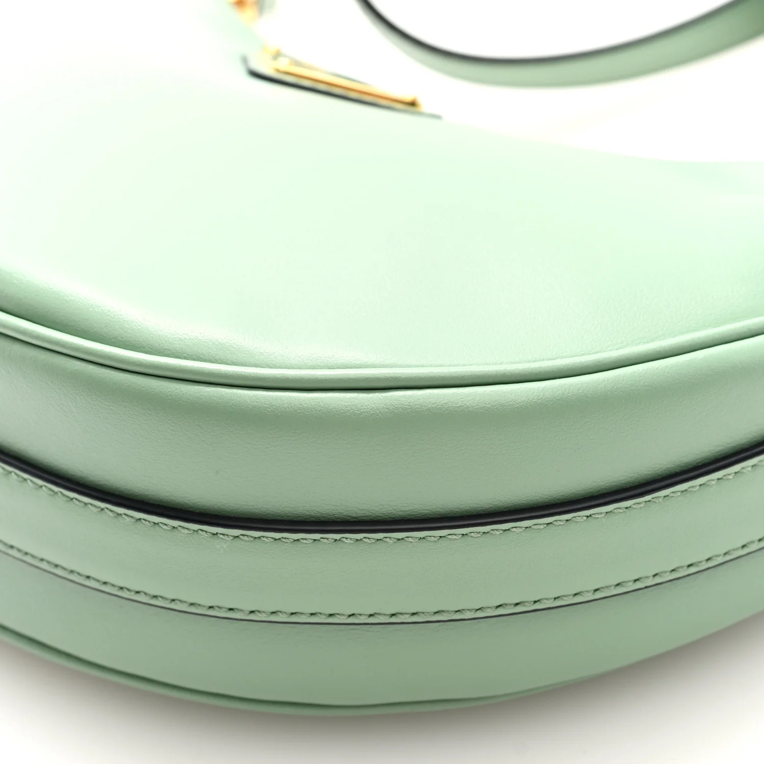 Soft Calfskin Arque Shoulder Bag Green - Image 9