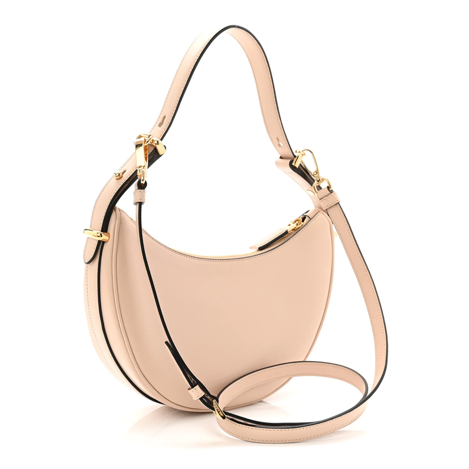 Soft Calfskin Arque Shoulder Bag Travertino - Image 3