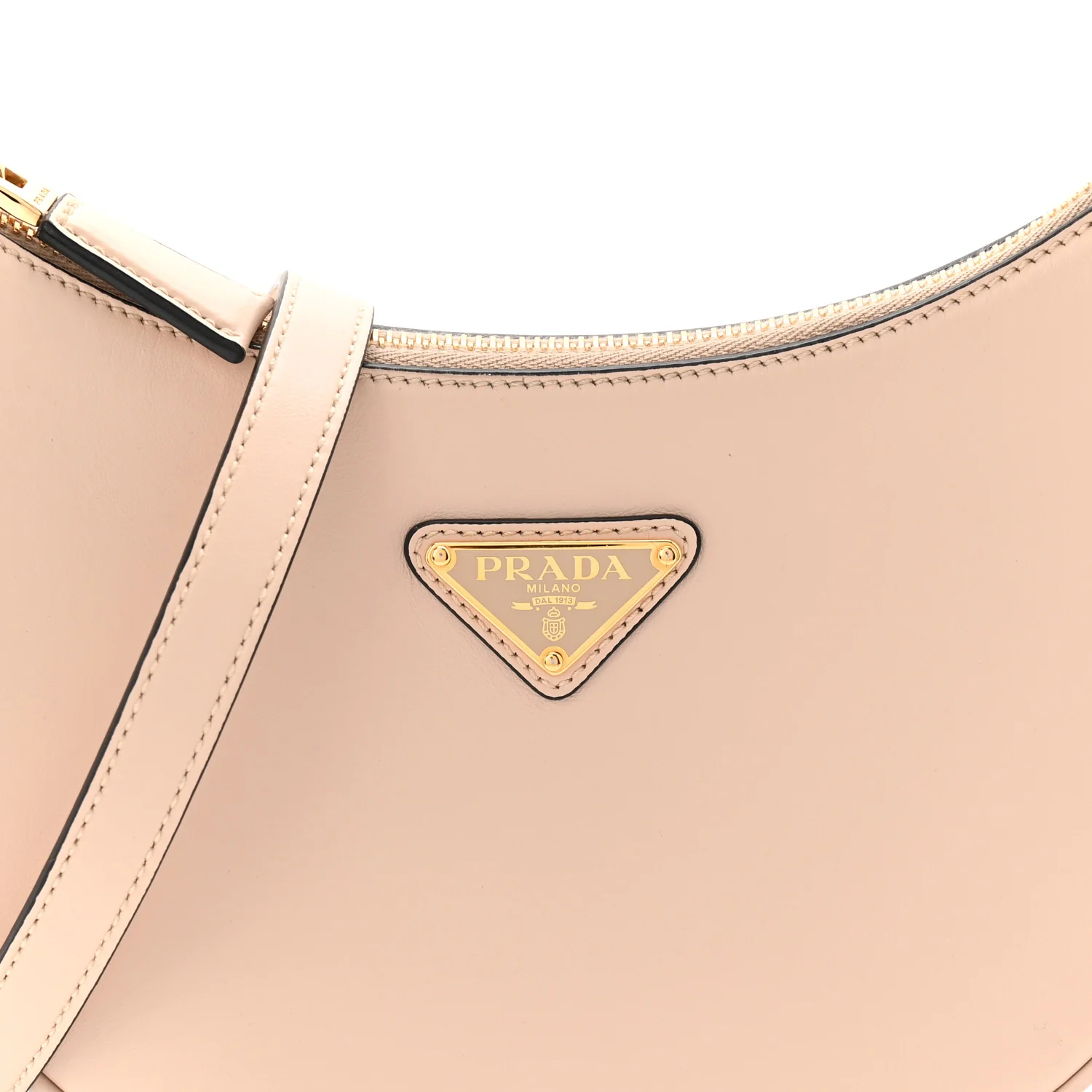 Soft Calfskin Arque Shoulder Bag Travertino - Image 8