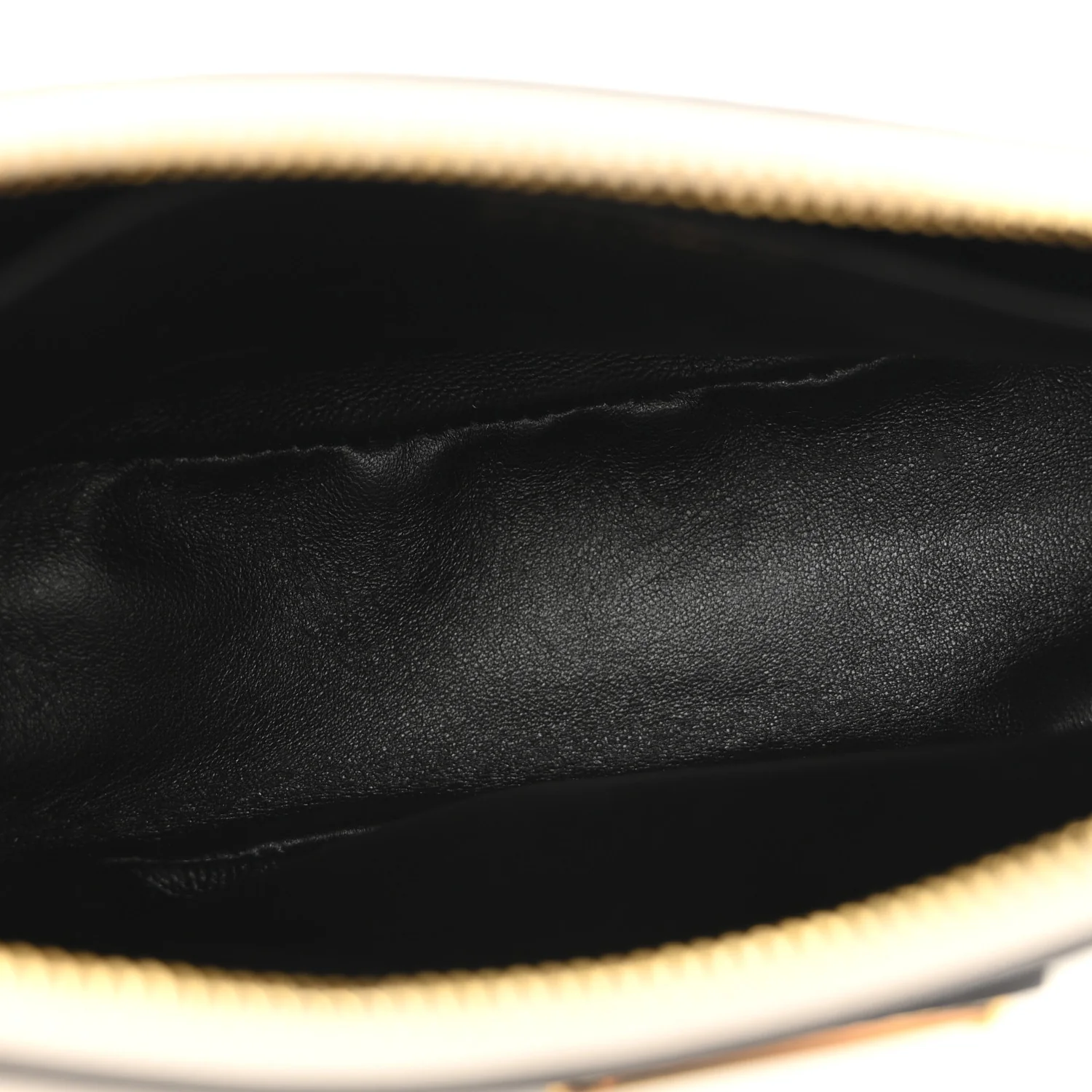 Soft Calfskin Arque Shoulder Bag White - Image 5