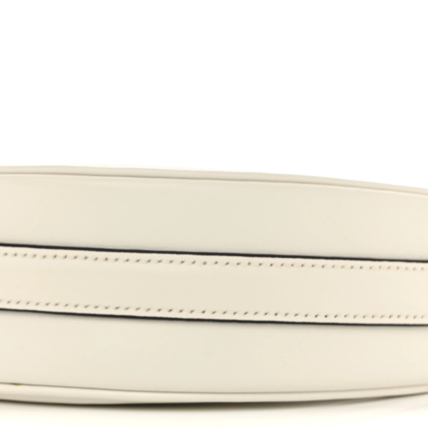 Soft Calfskin Arque Shoulder Bag White - Image 9