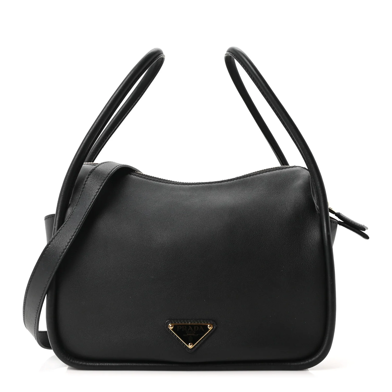 Soft Calfskin Darling Shoulder Bag Black