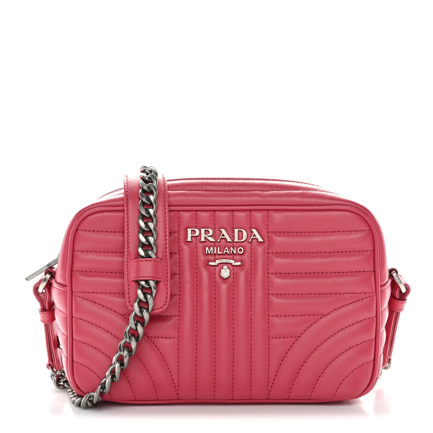Soft Calfskin Diagramme Camera Bag Peonia
