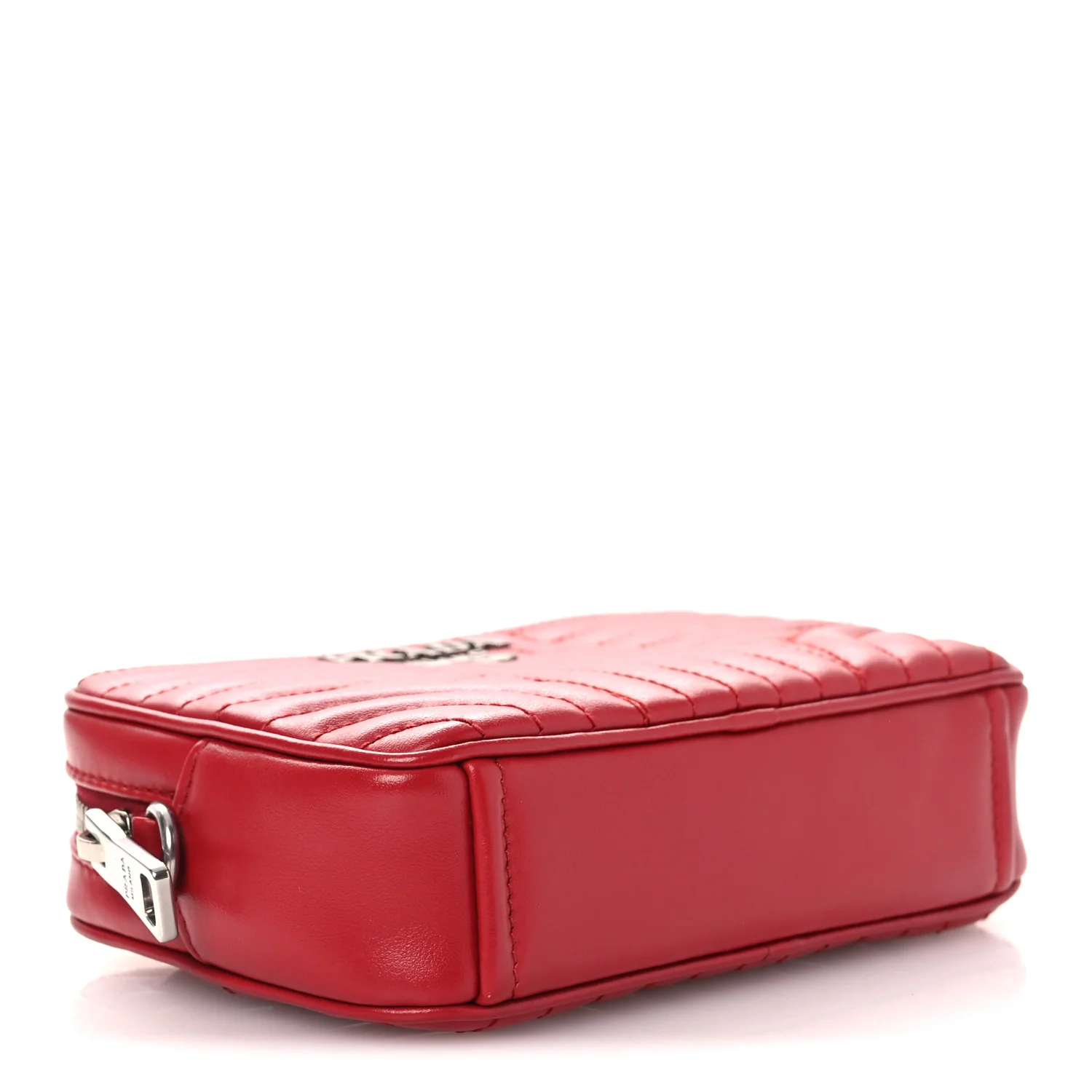 Soft Calfskin Diagramme Camera Bag Rosso - Image 4