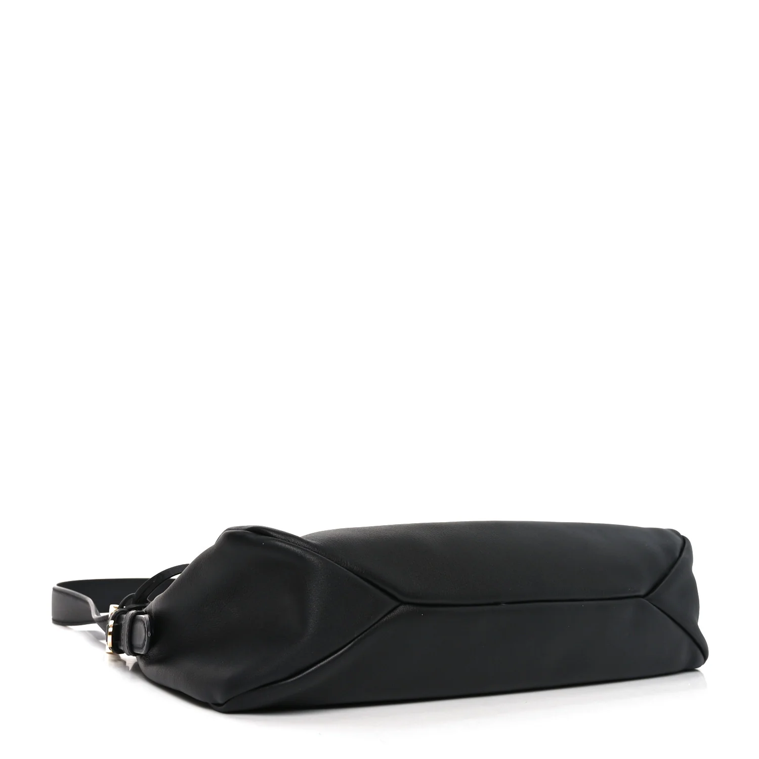 Soft Calfskin Large Aimée Shoulder Bag Black - Image 4