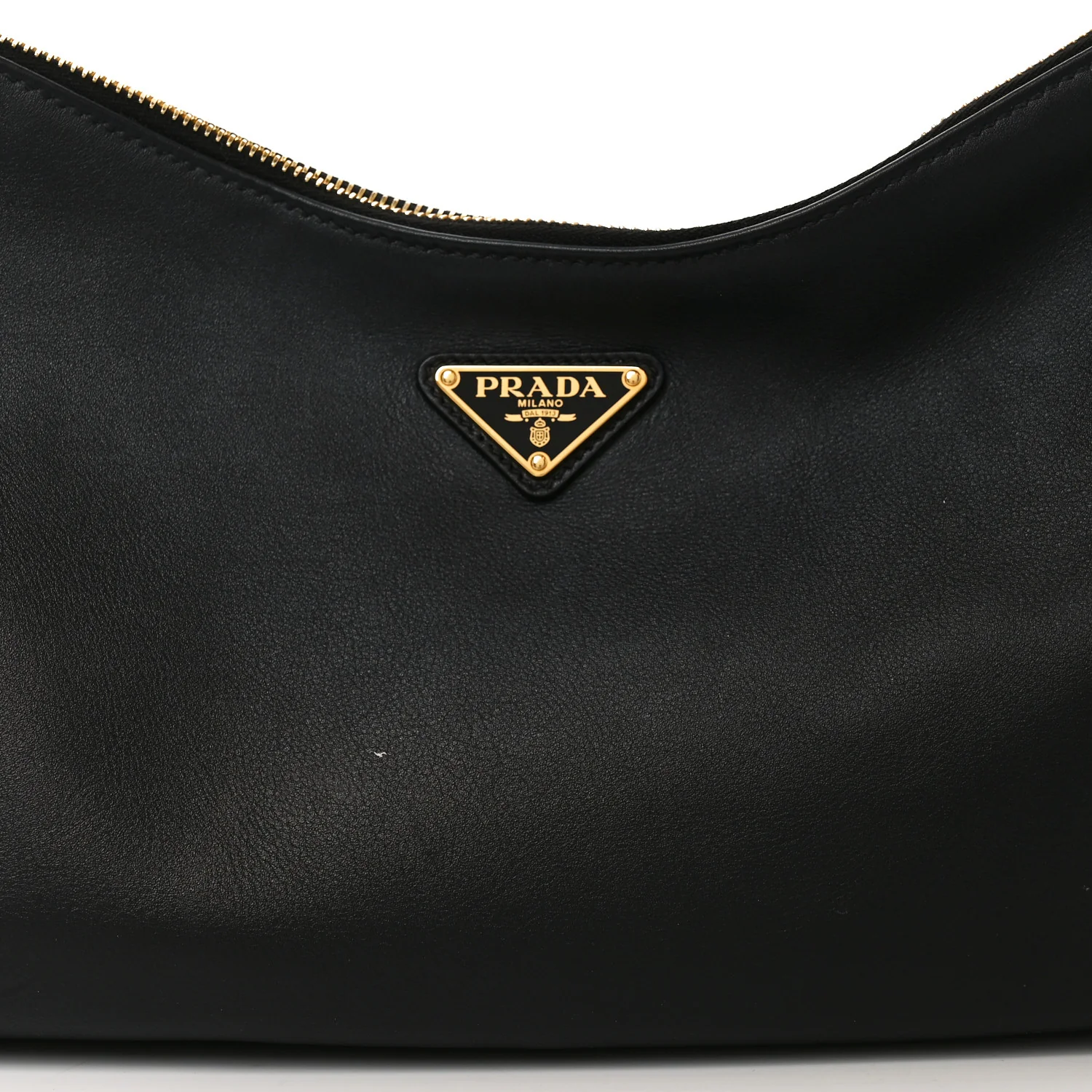 Soft Calfskin Large Aimée Shoulder Bag Black - Image 7