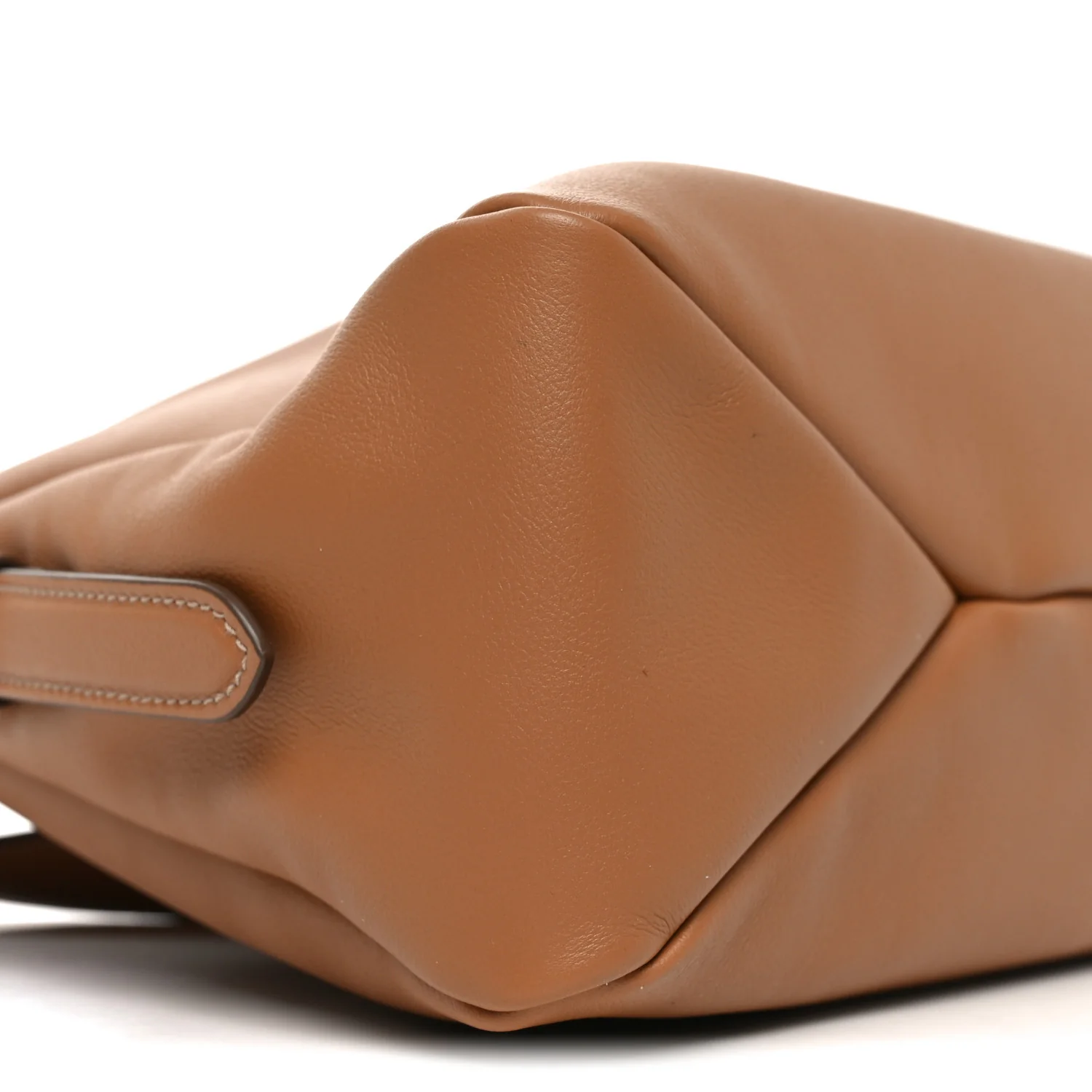 Soft Calfskin Large Aimee Shoulder Bag Caramel - Image 8