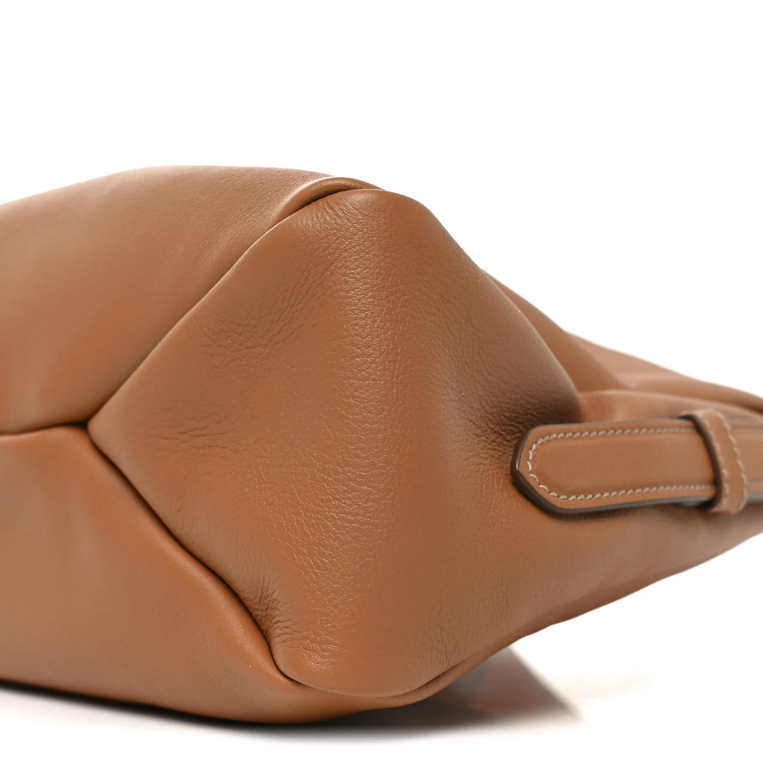 Soft Calfskin Large Aimee Shoulder Bag Caramel - Image 9