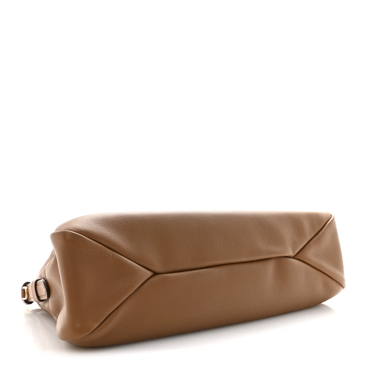 Soft Calfskin Large Aimée Shoulder Bag Caramel - Image 4
