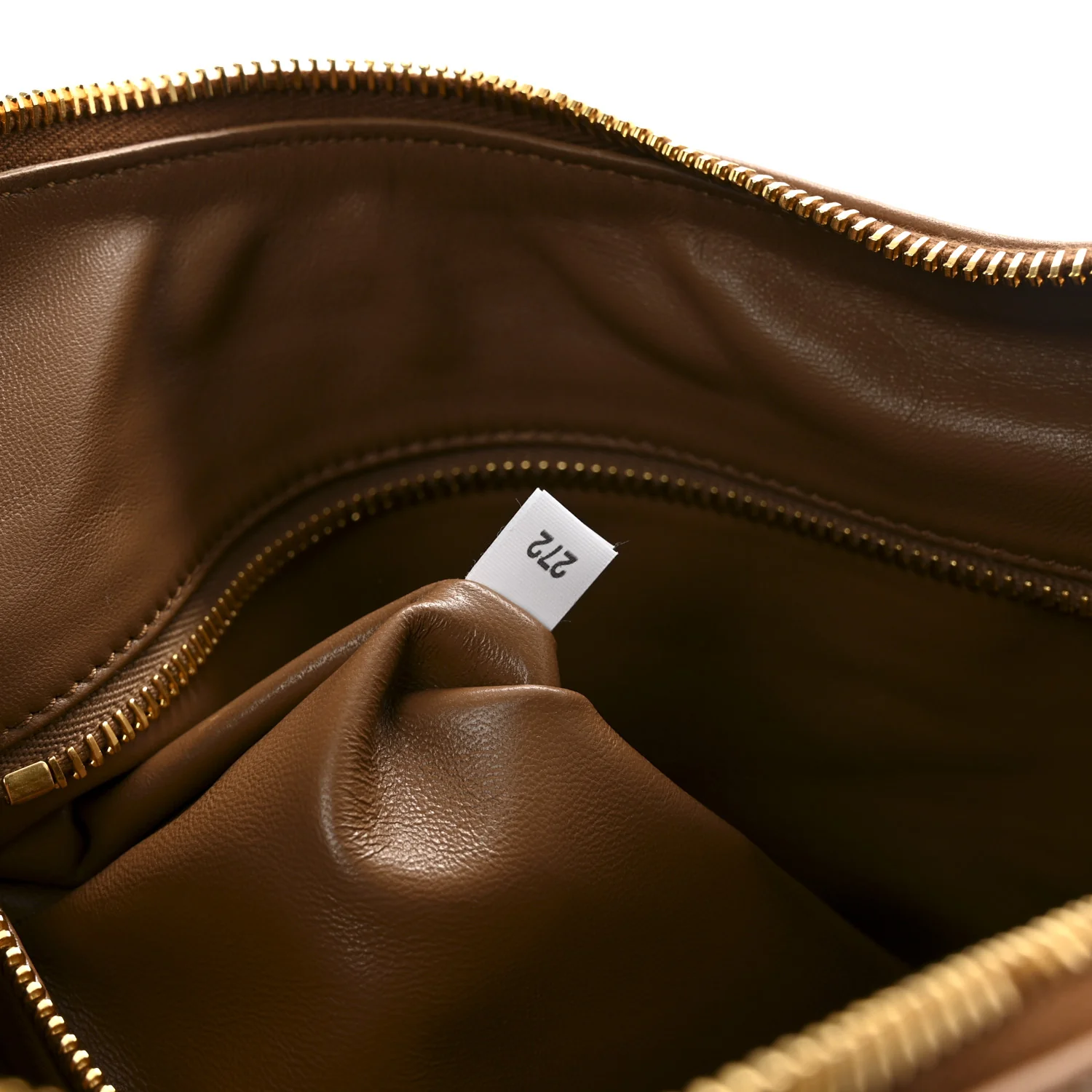 Soft Calfskin Large Aimée Shoulder Bag Caramel - Image 7