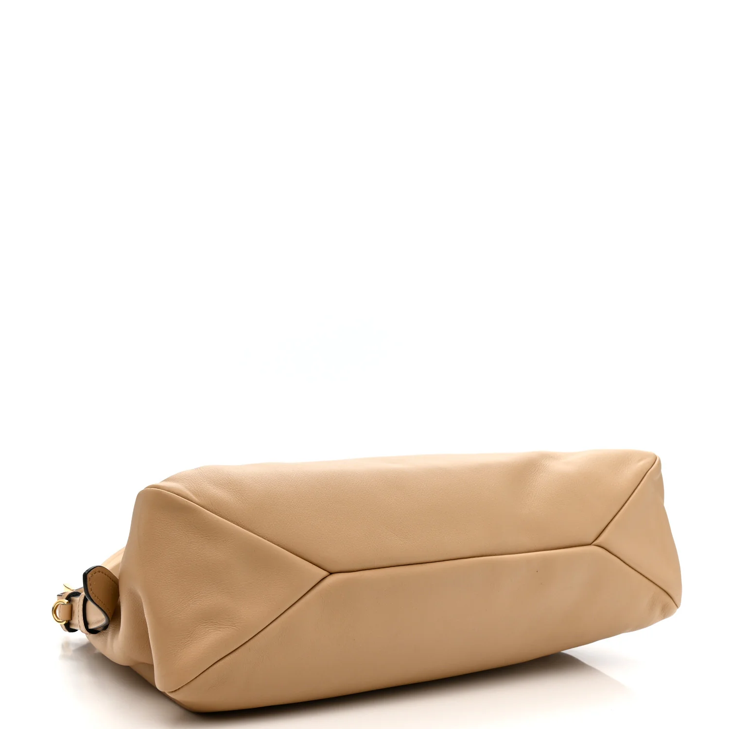 Soft Calfskin Large Aimée Shoulder Bag Travertine - Image 4