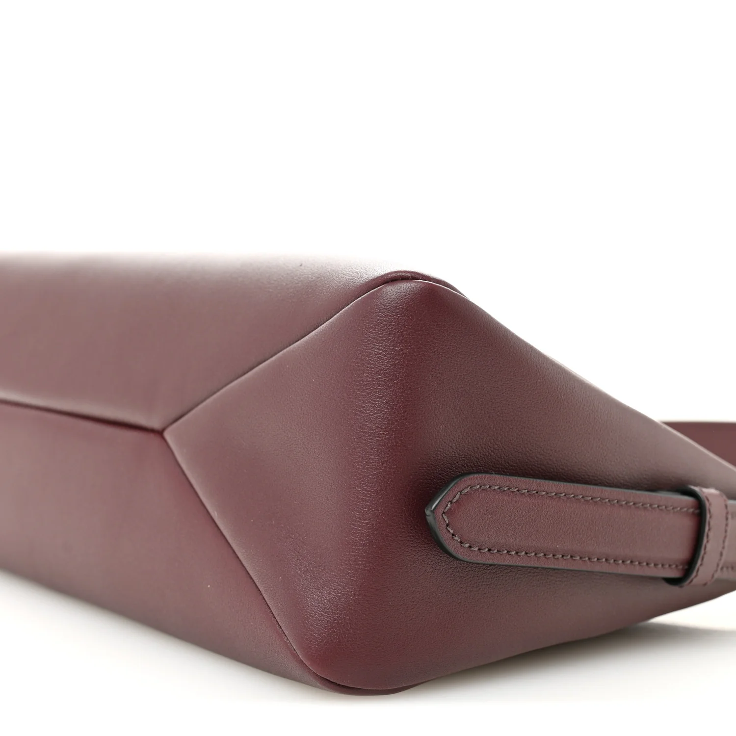 Soft Calfskin Medium Aimée Shoulder Bag Burgundy - Image 10