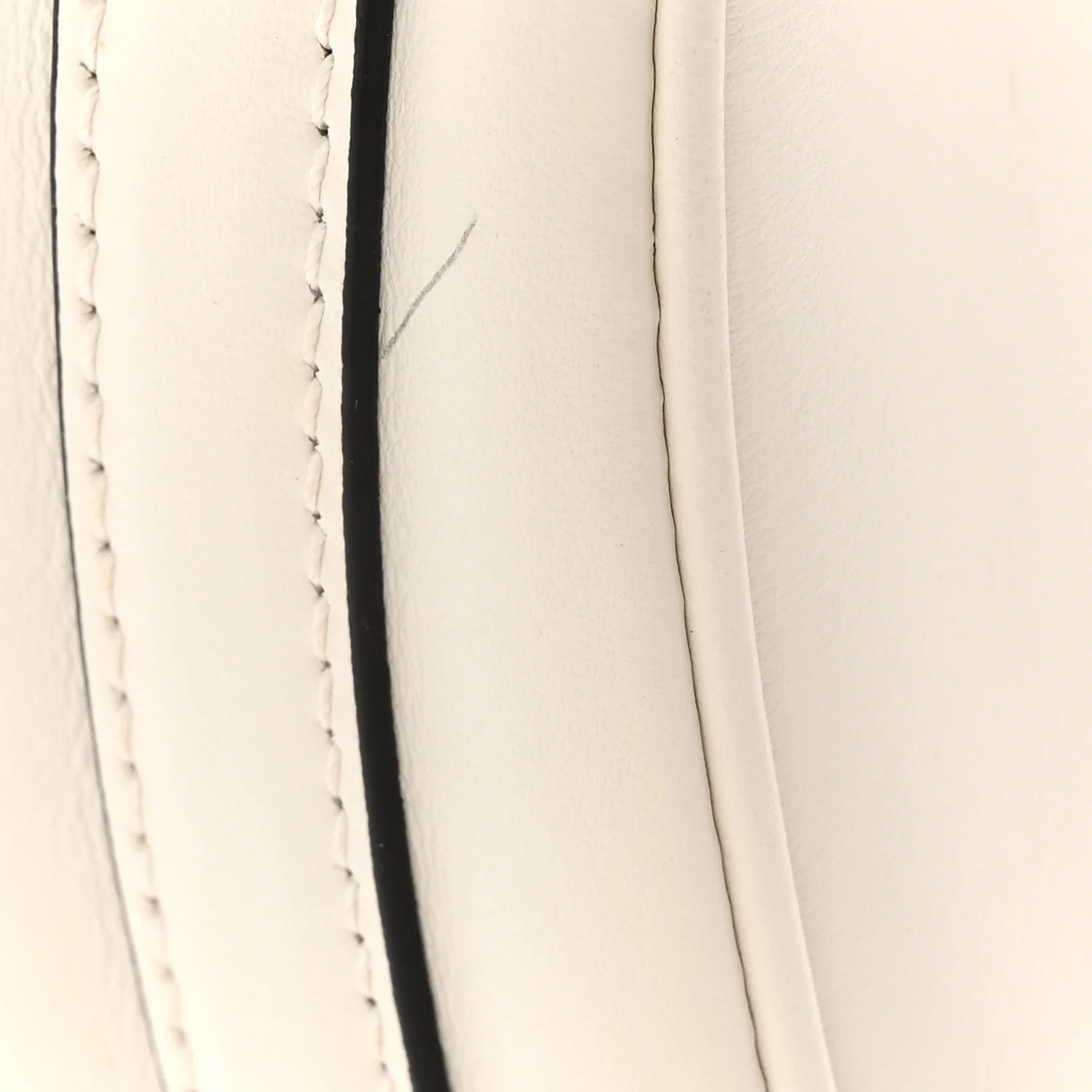 Soft Calfskin Small Arque Shoulder Bag White - Image 11