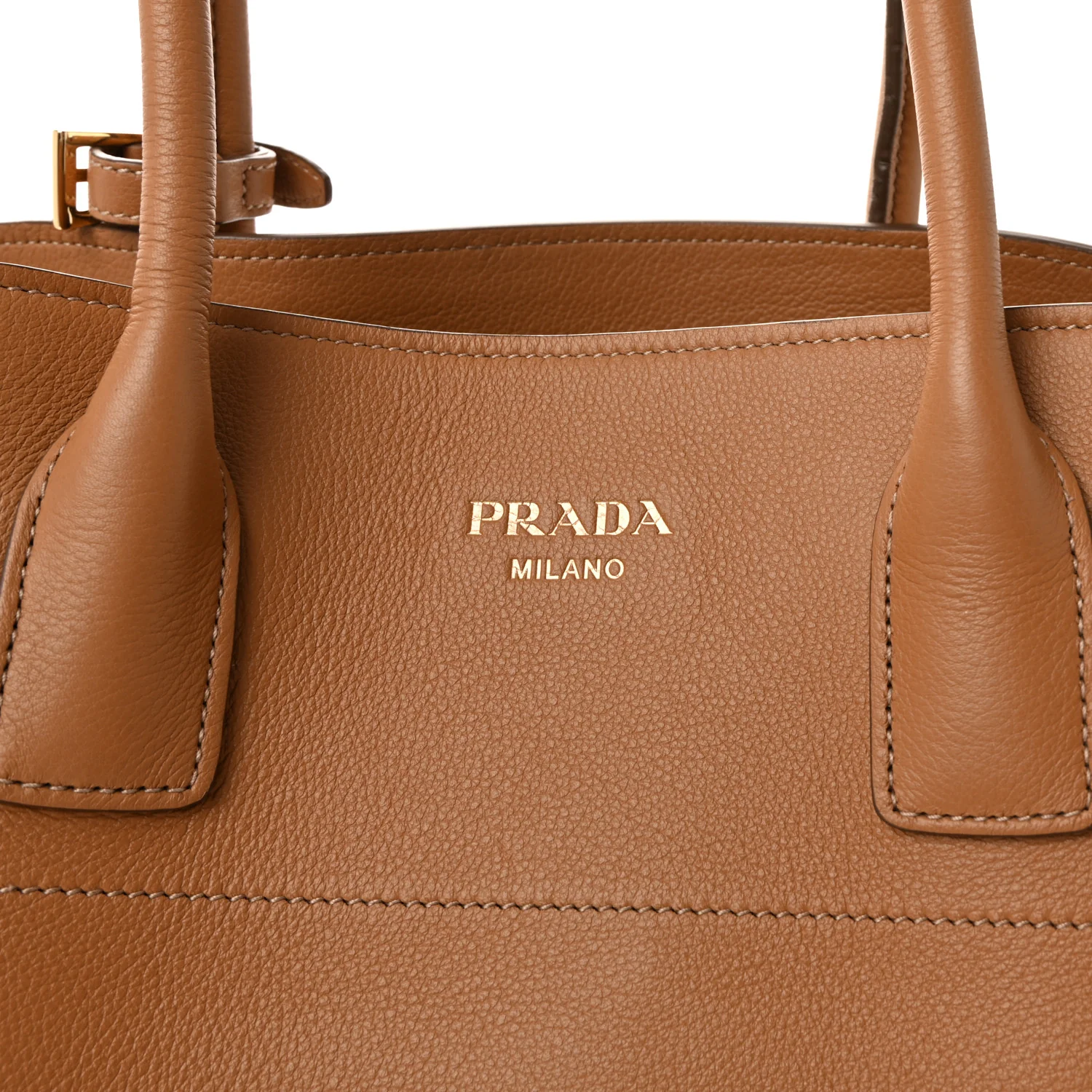 Soft Grain Calfskin Large Tote Bag Caramel - Image 7