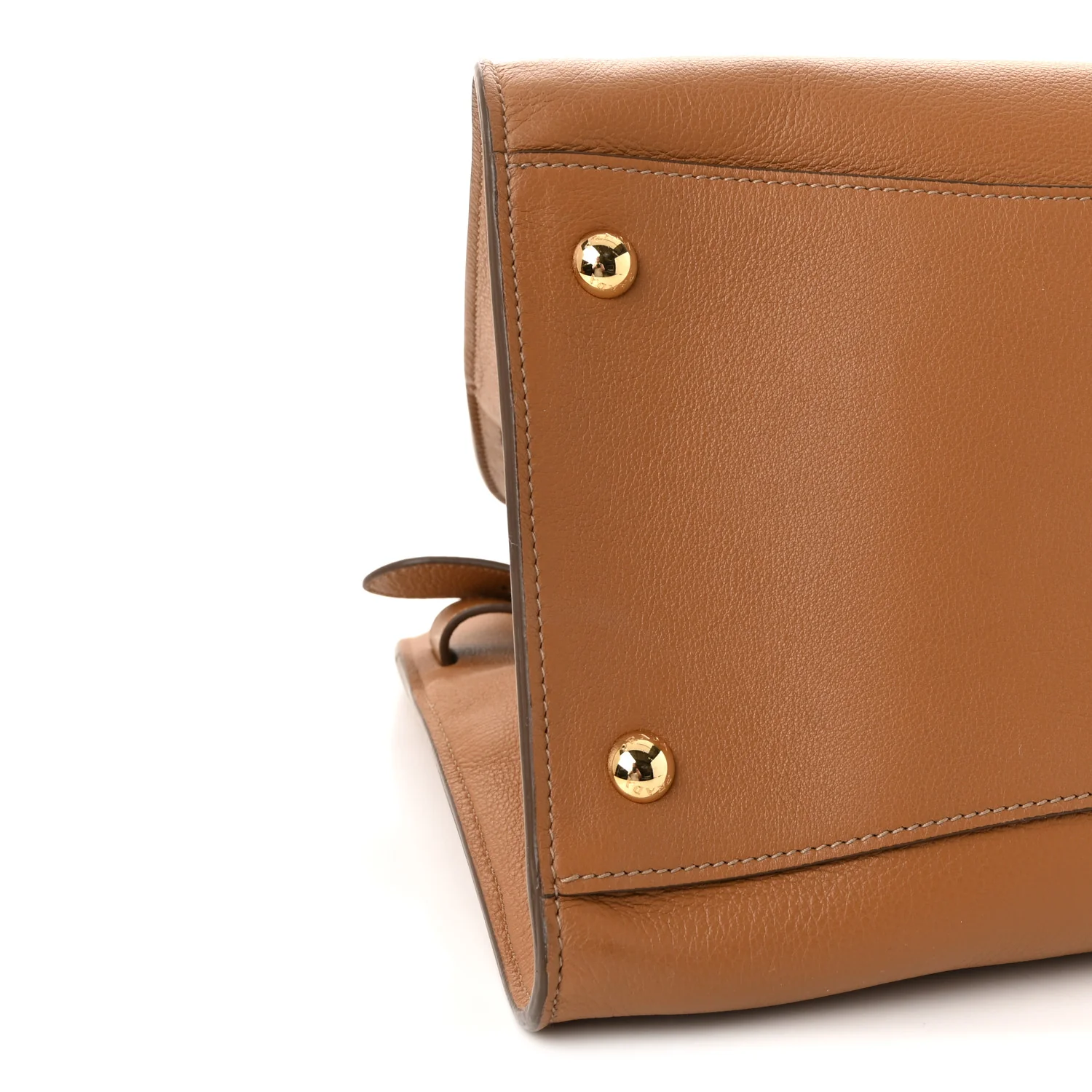 Soft Grain Calfskin Large Tote Bag Caramel - Image 8